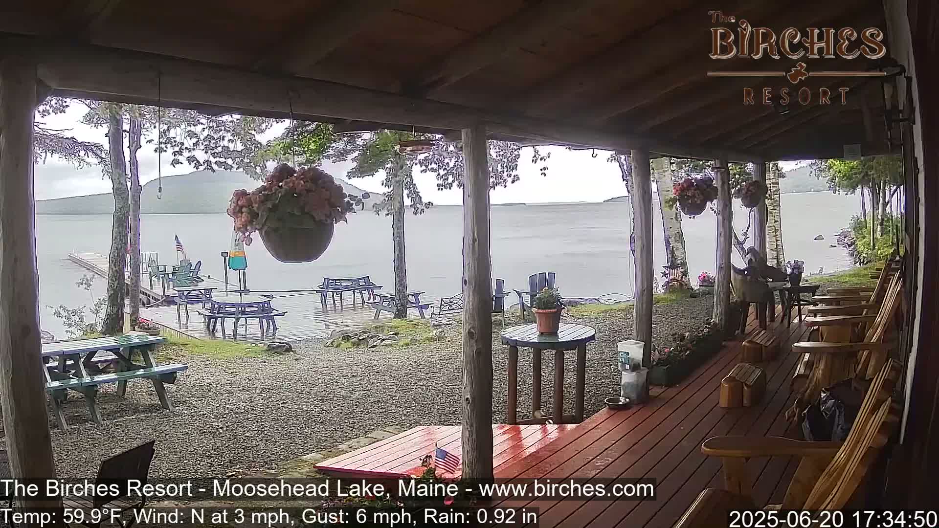 The Birches Resort, Moosehead Lake Live Cam - Rockwood, Maine, USA