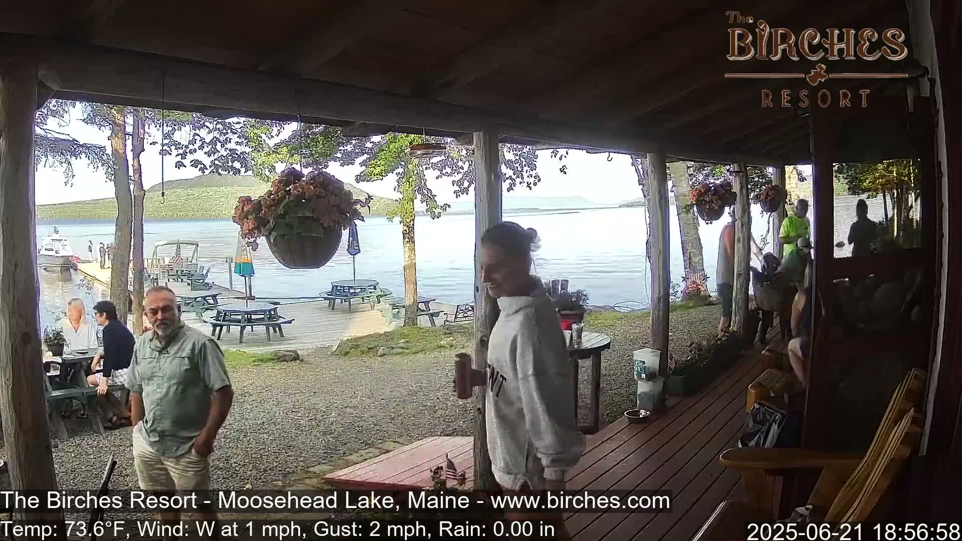 The Birches Resort, Moosehead Lake Live Cam - Rockwood, Maine, USA