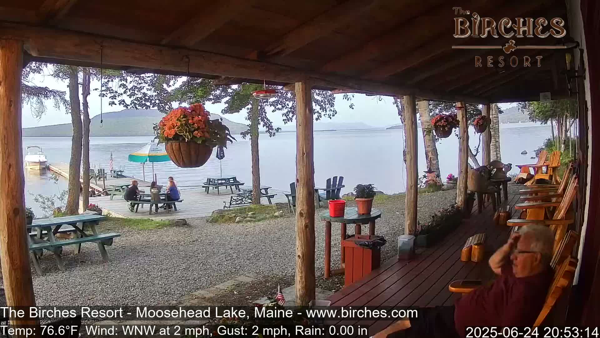 The Birches Resort, Moosehead Lake Live Cam - Rockwood, Maine, USA