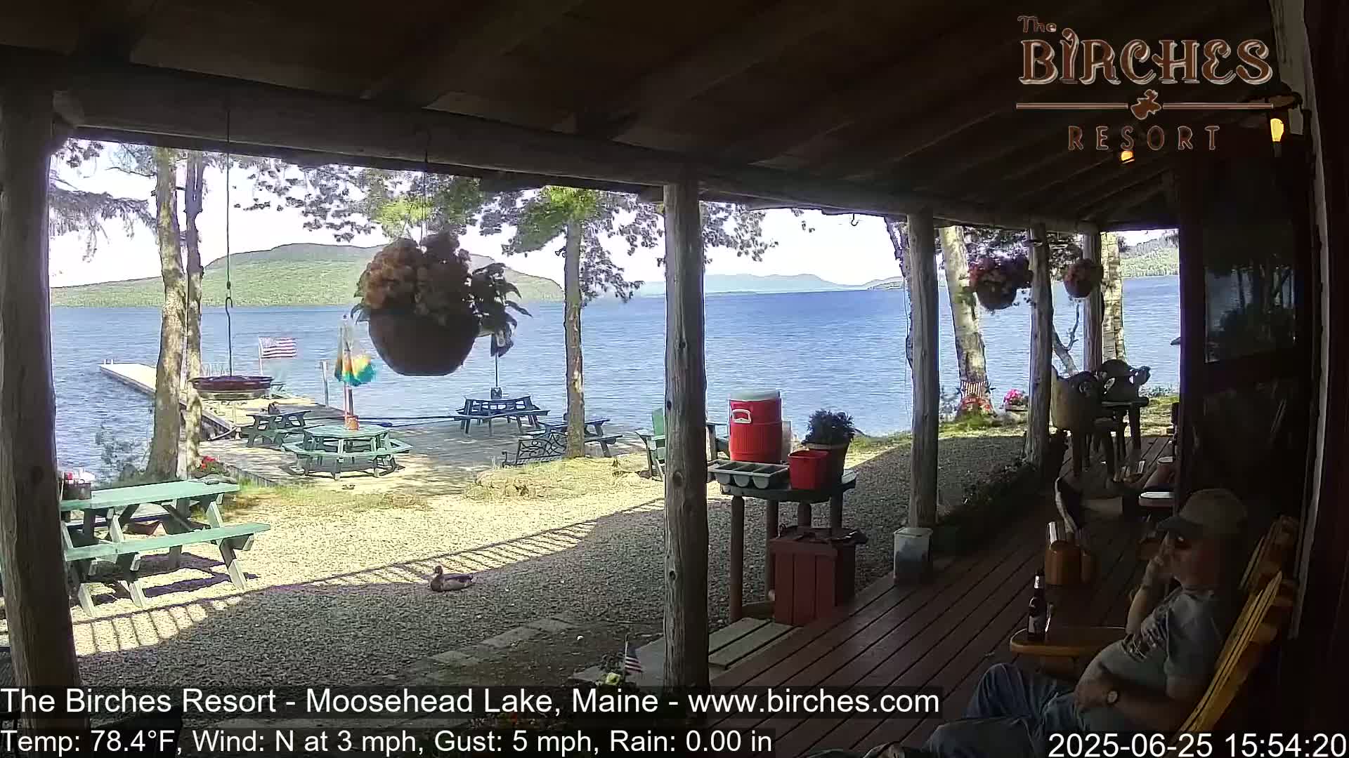 The Birches Resort, Moosehead Lake Live Cam - Rockwood, Maine, USA