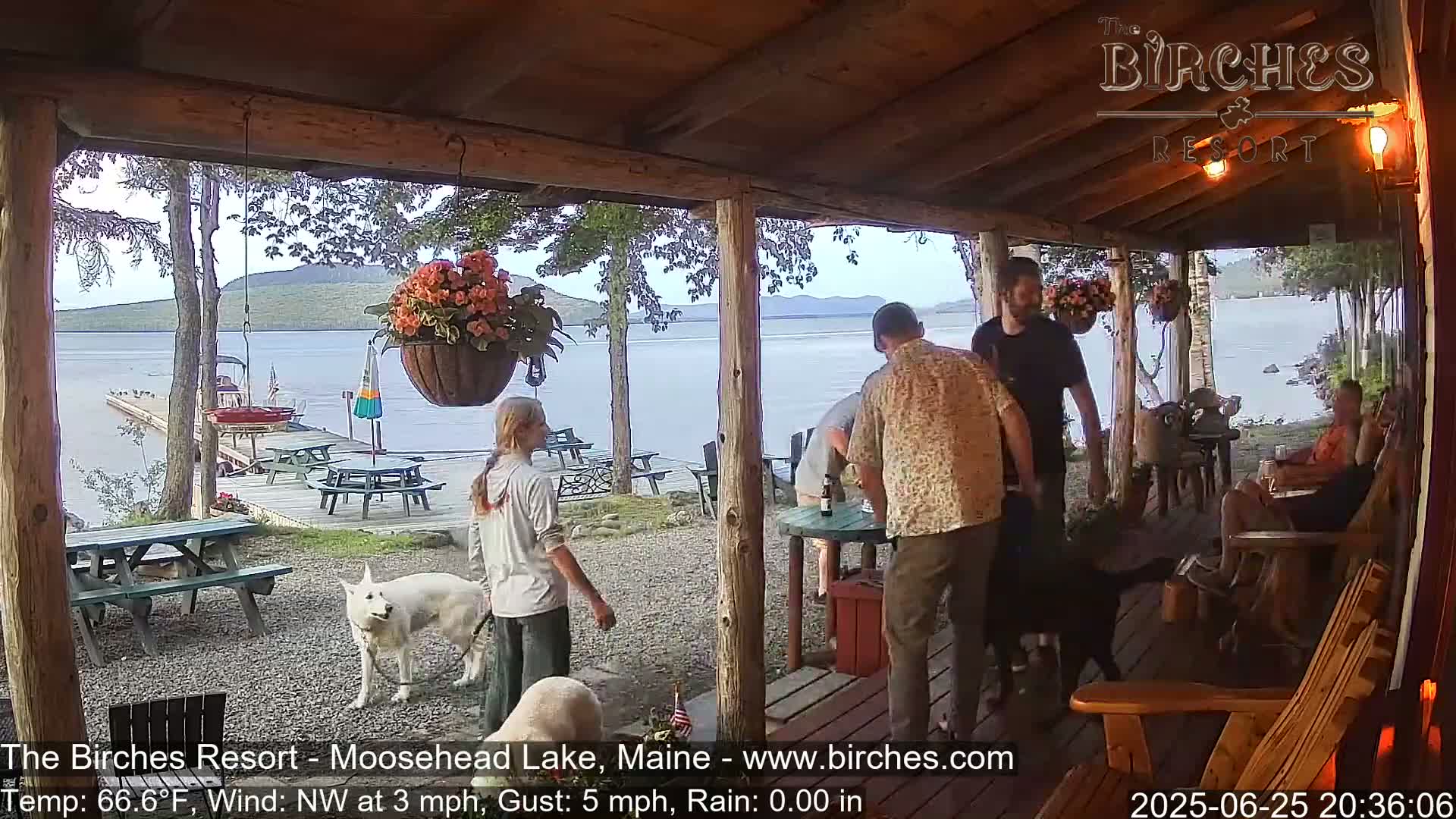 The Birches Resort, Moosehead Lake Live Cam - Rockwood, Maine, USA