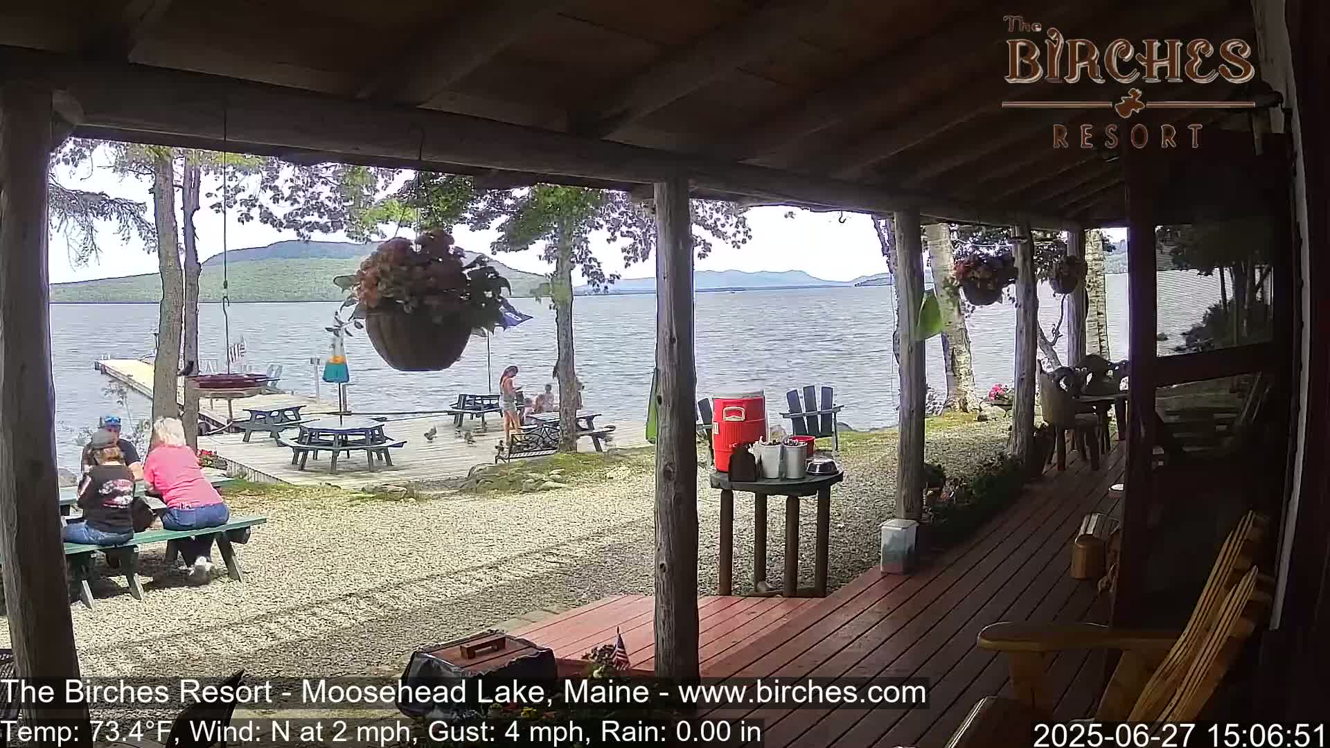 The Birches Resort, Moosehead Lake Live Cam - Rockwood, Maine, USA