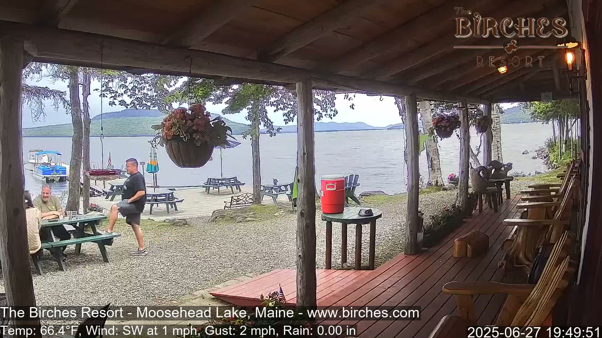The Birches Resort, Moosehead Lake Live Cam - Rockwood, Maine, USA