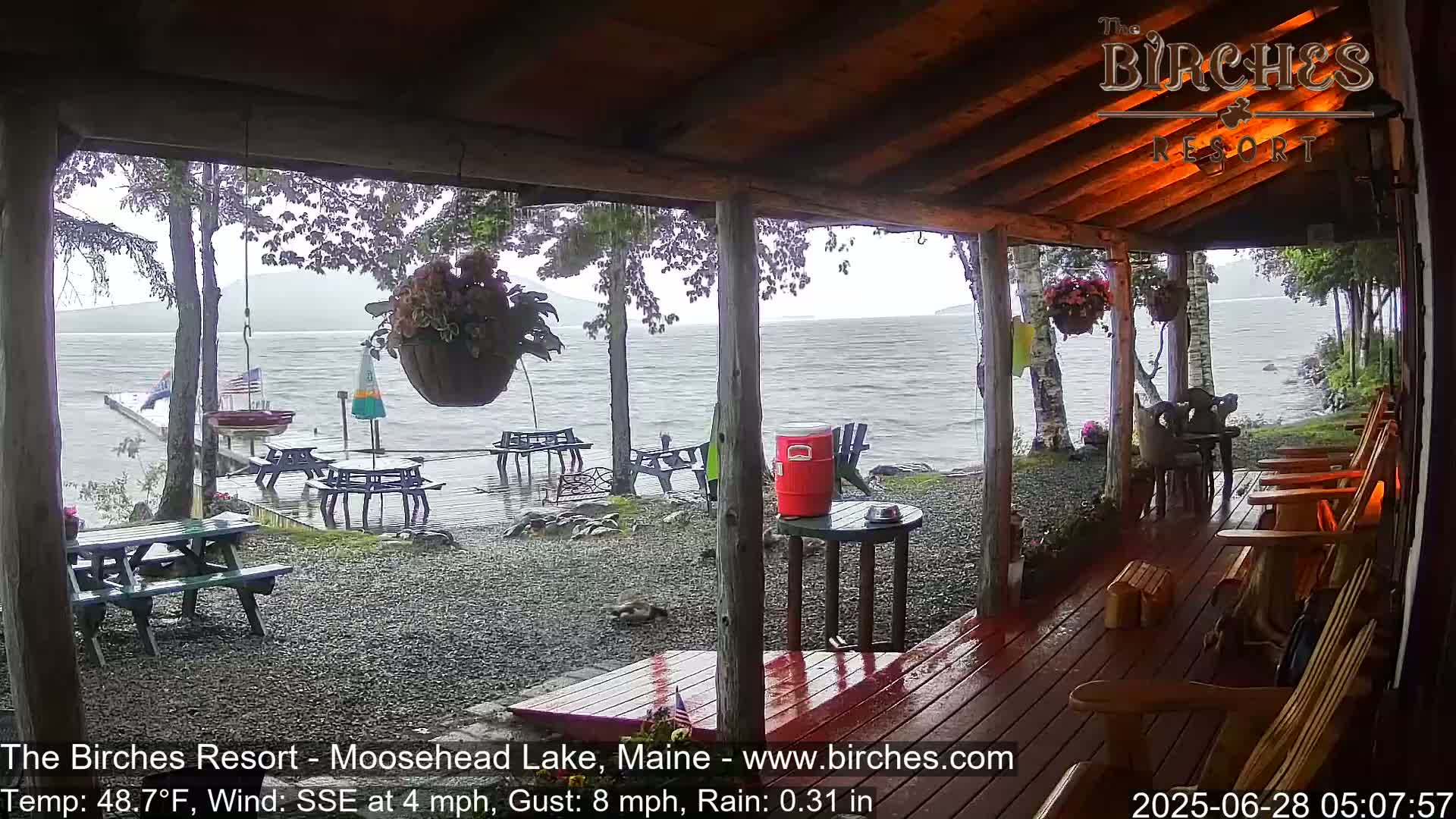 The Birches Resort, Moosehead Lake Live Cam - Rockwood, Maine, USA