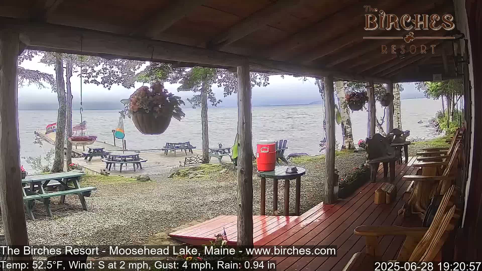 The Birches Resort, Moosehead Lake Live Cam - Rockwood, Maine, USA