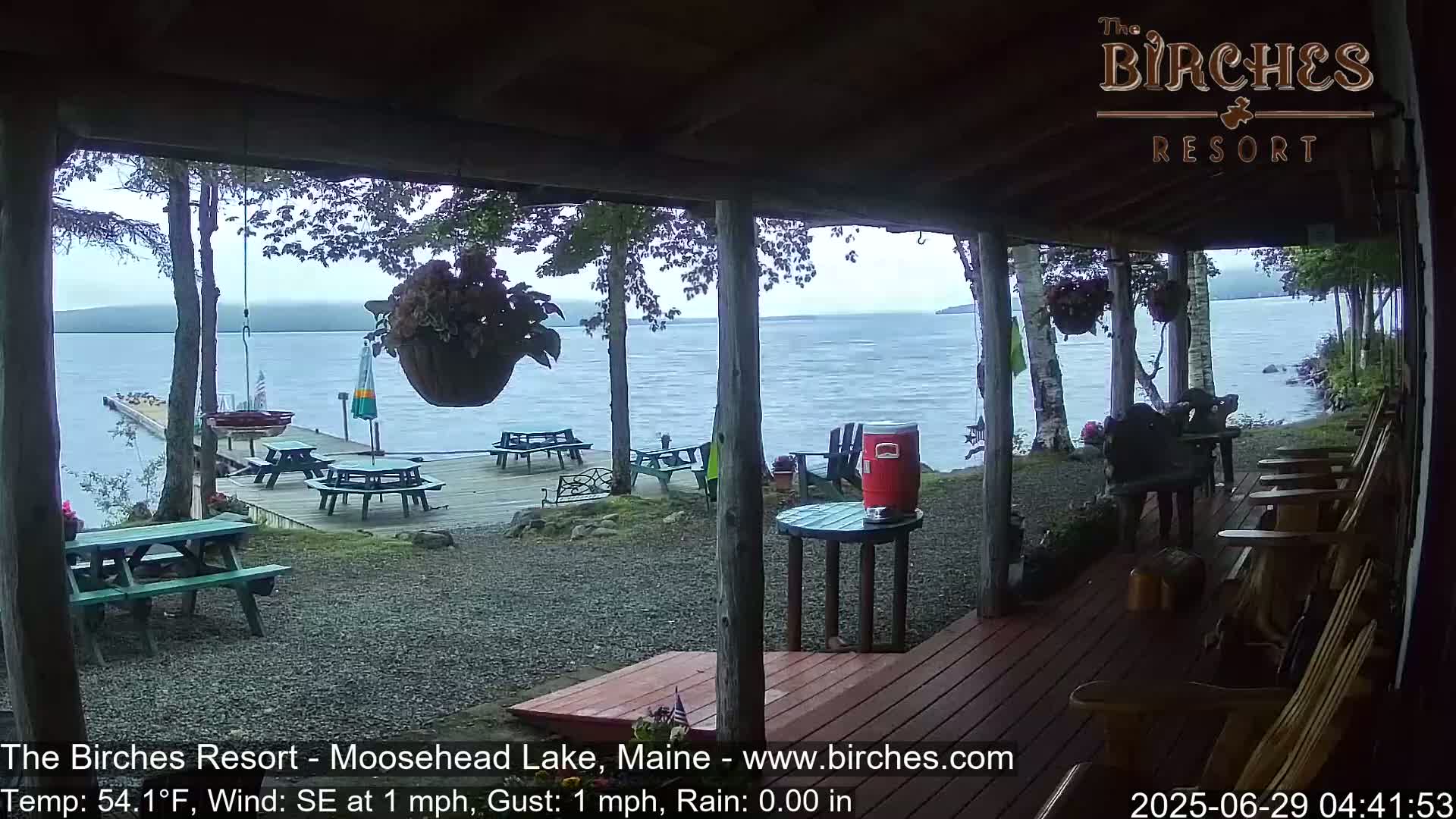 The Birches Resort, Moosehead Lake Live Cam - Rockwood, Maine, USA