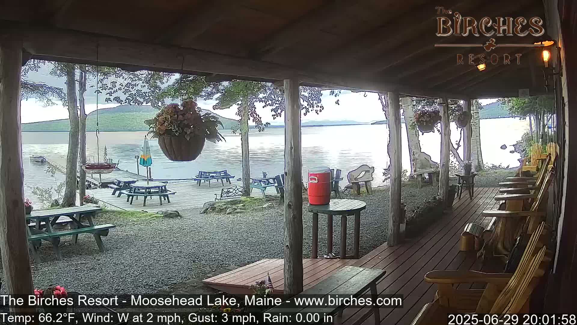 The Birches Resort, Moosehead Lake Live Cam - Rockwood, Maine, USA