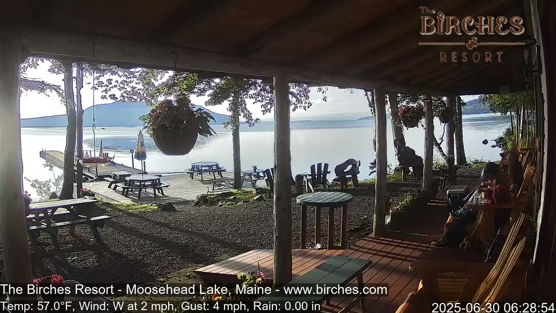 The Birches Resort, Moosehead Lake Live Cam - Rockwood, Maine, USA