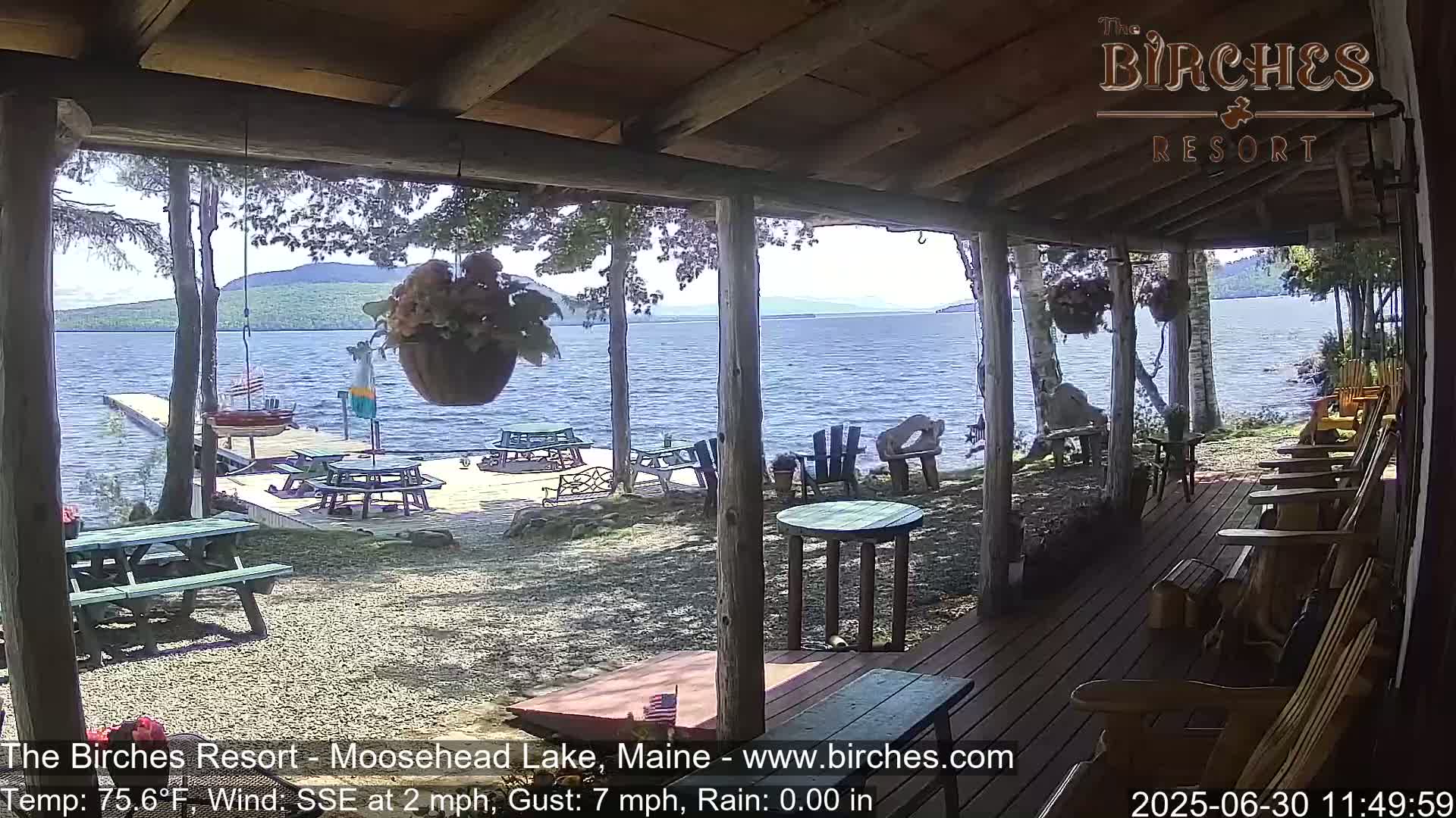 The Birches Resort, Moosehead Lake Live Cam - Rockwood, Maine, USA