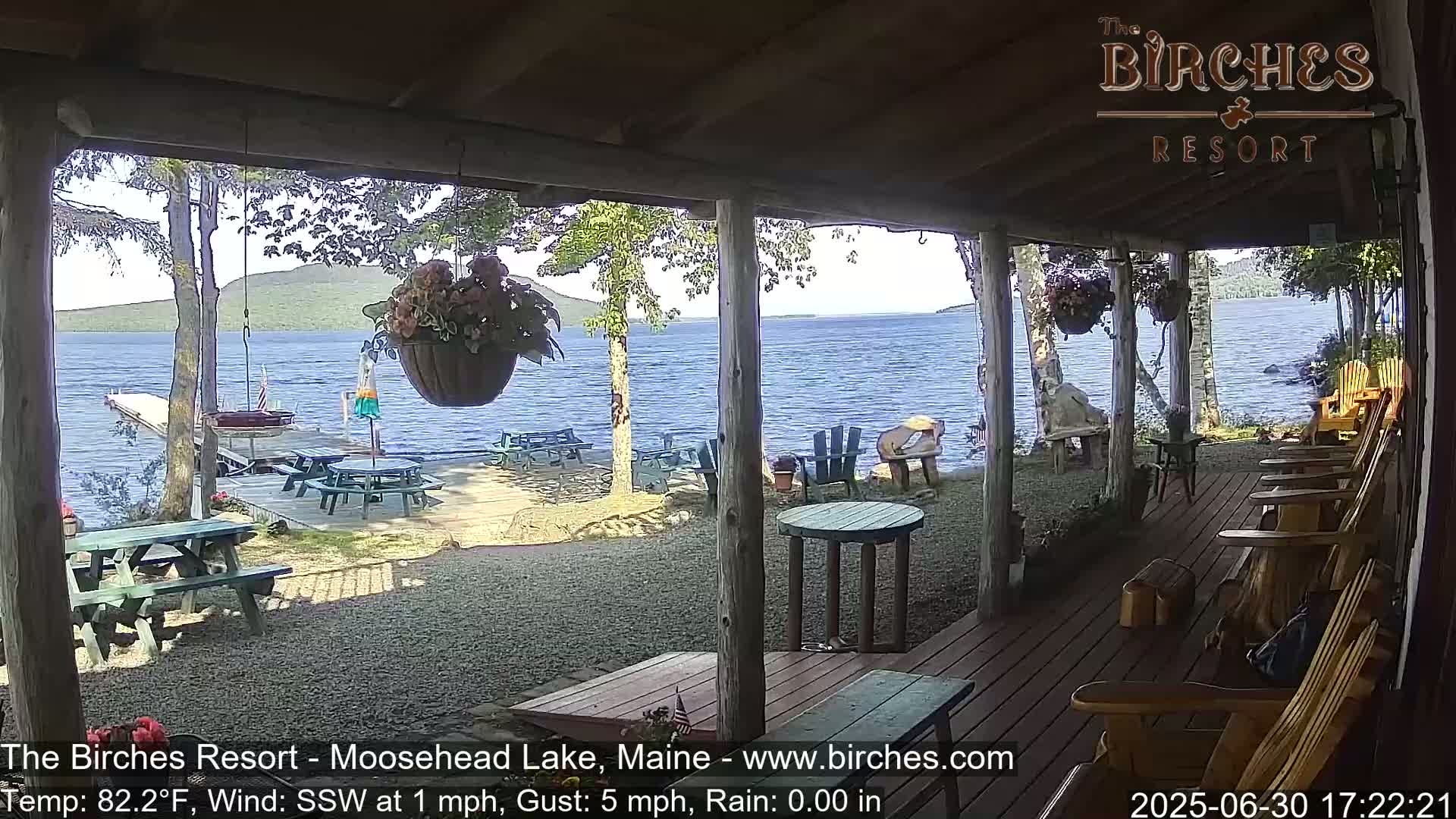 The Birches Resort, Moosehead Lake Live Cam - Rockwood, Maine, USA