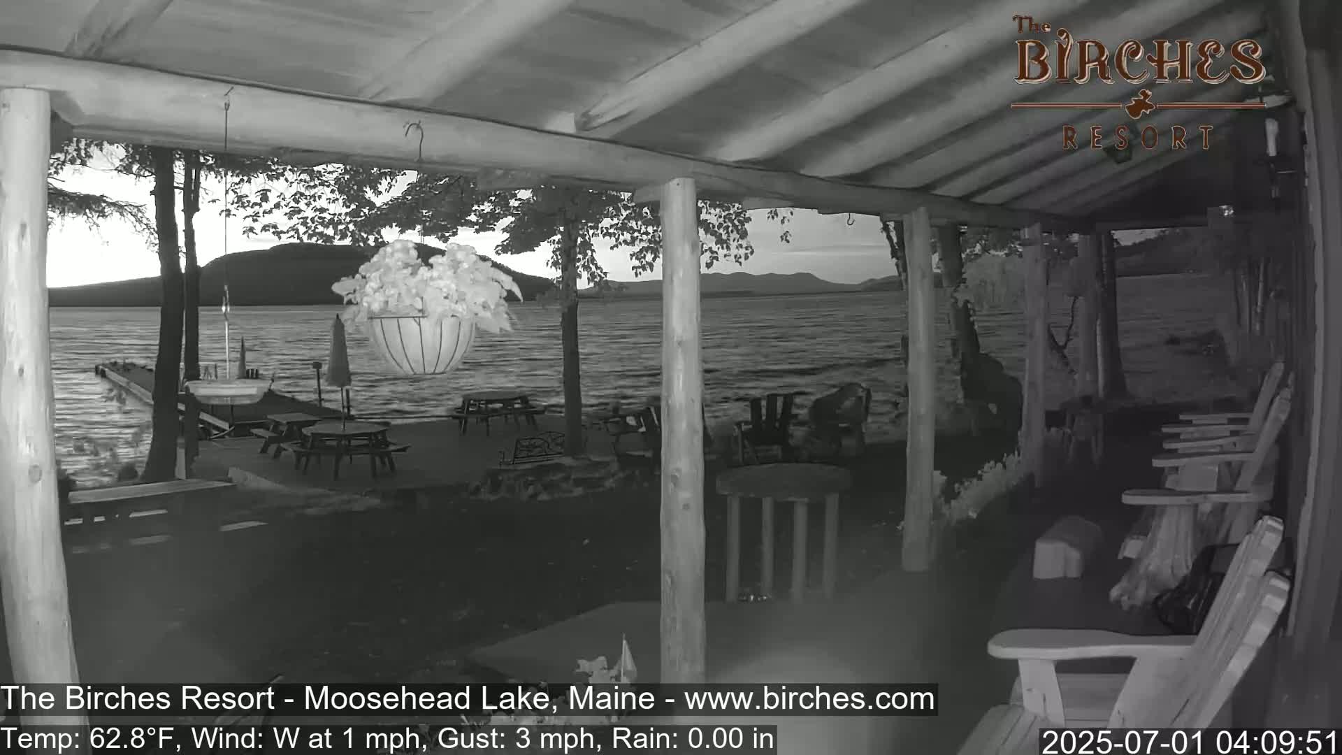 The Birches Resort, Moosehead Lake Live Cam - Rockwood, Maine, USA