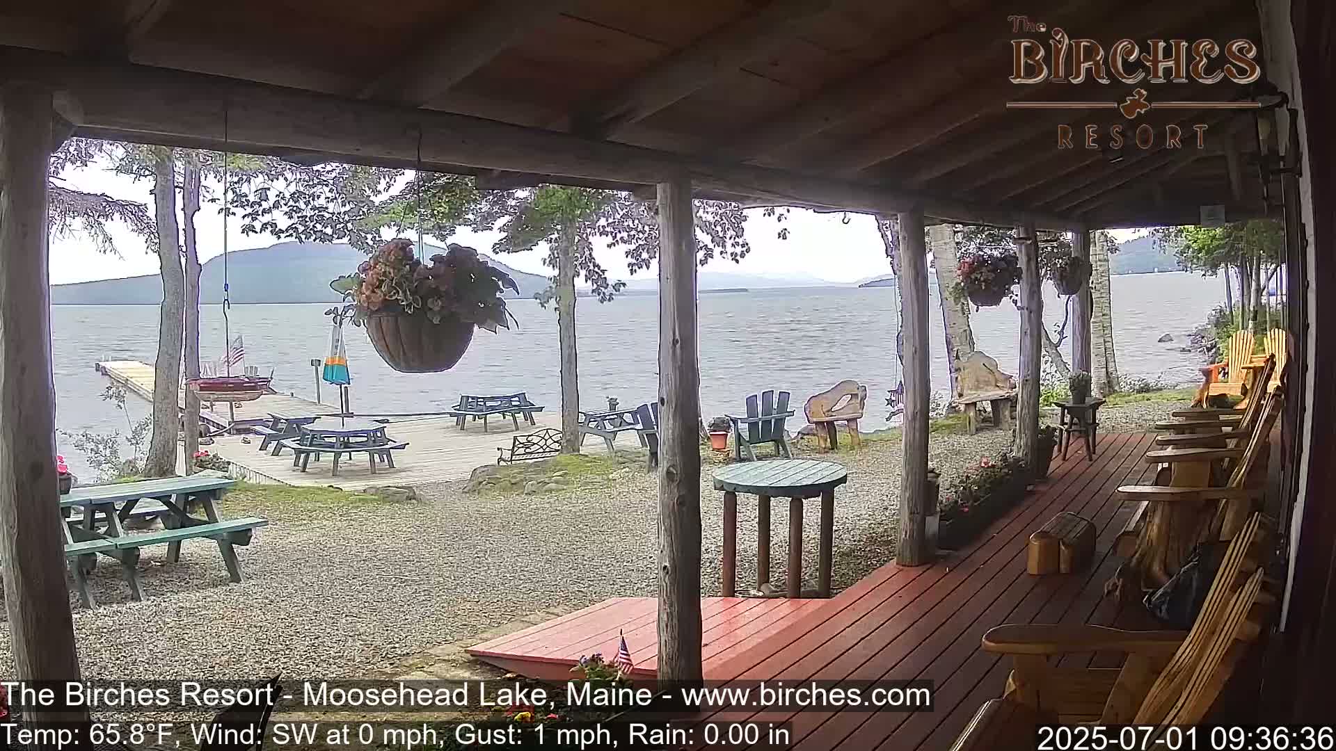 The Birches Resort, Moosehead Lake Live Cam - Rockwood, Maine, USA