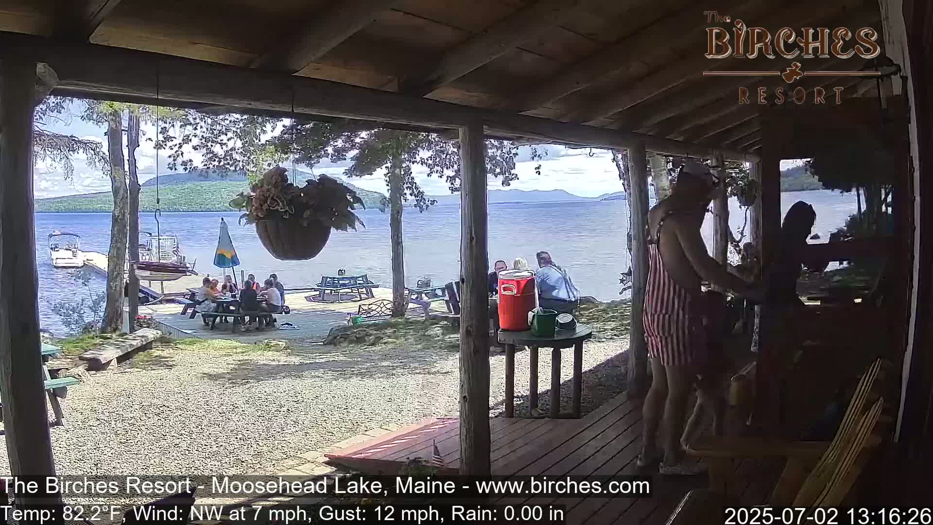 The Birches Resort, Moosehead Lake Live Cam - Rockwood, Maine, USA