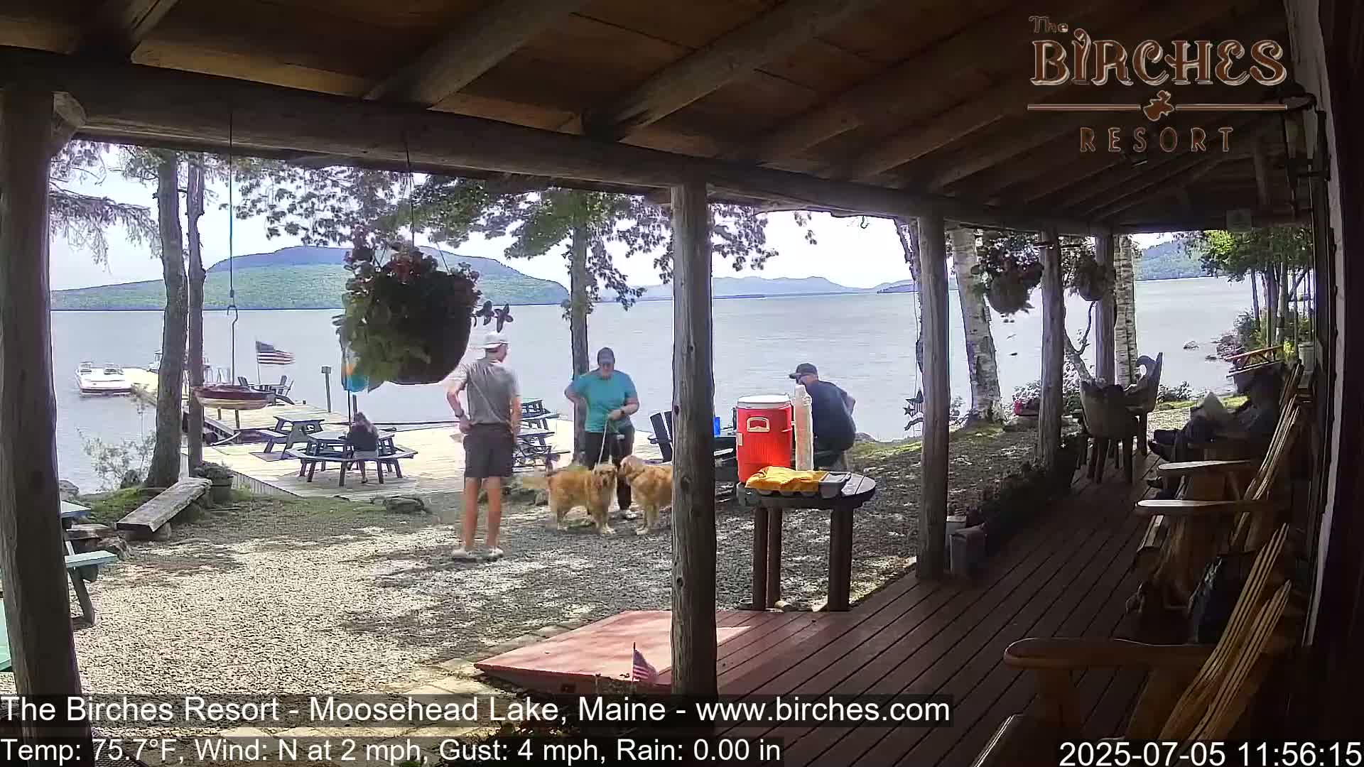 The Birches Resort, Moosehead Lake Live Cam - Rockwood, Maine, USA