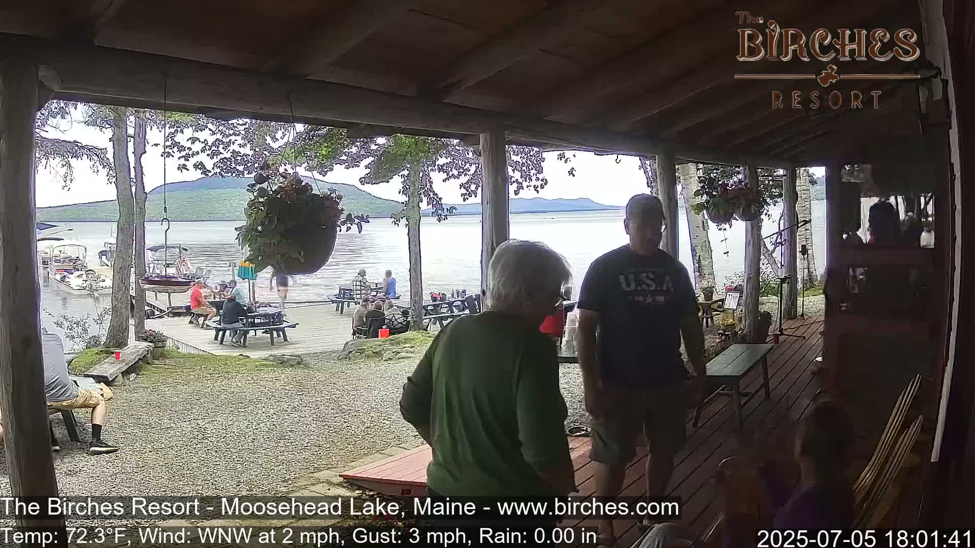 The Birches Resort, Moosehead Lake Live Cam - Rockwood, Maine, USA