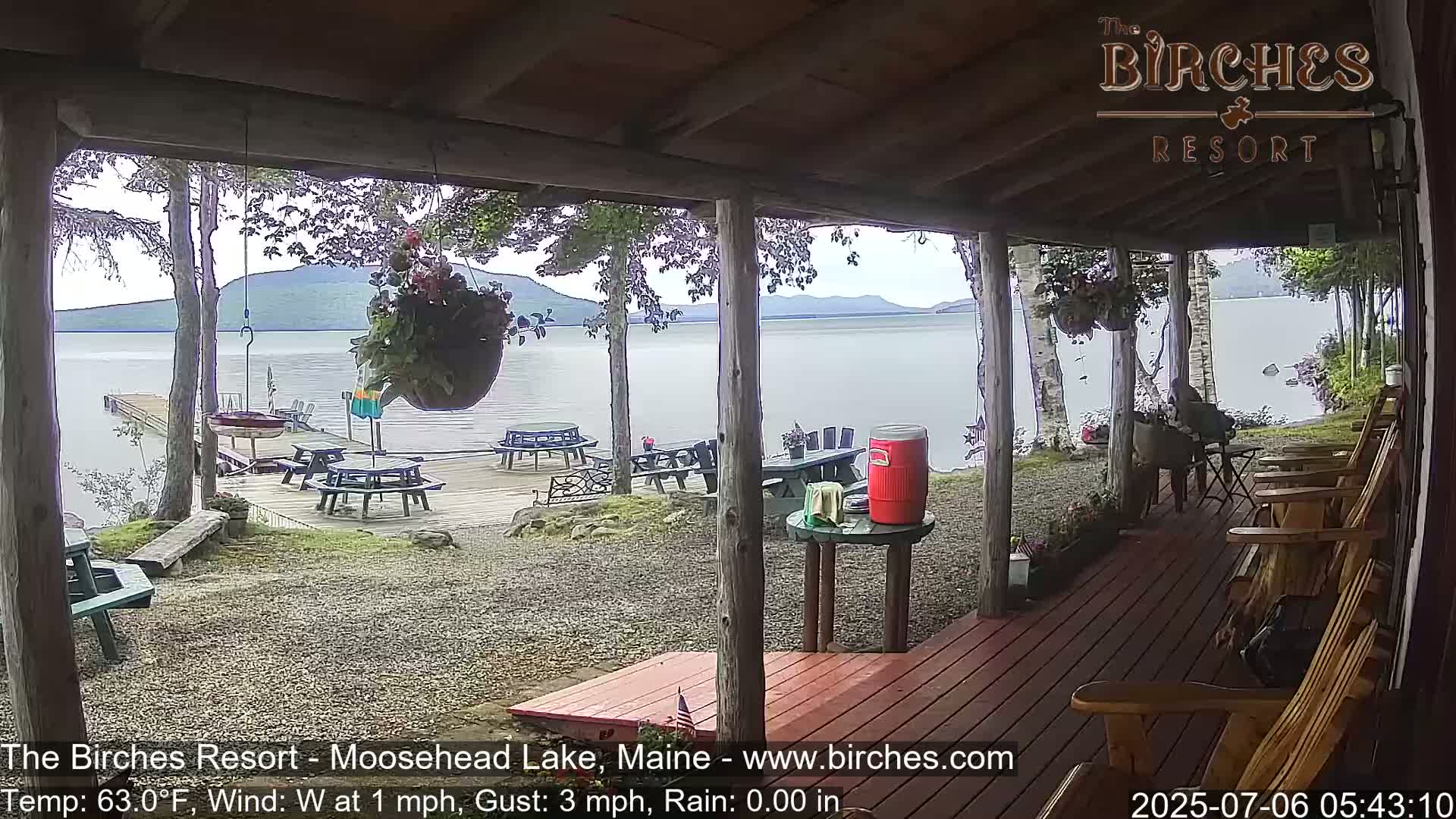 The Birches Resort, Moosehead Lake Live Cam - Rockwood, Maine, USA