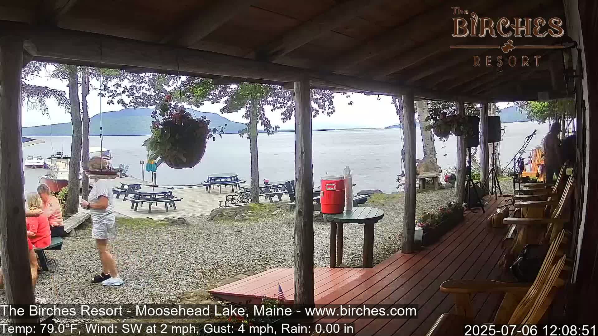 The Birches Resort, Moosehead Lake Live Cam - Rockwood, Maine, USA