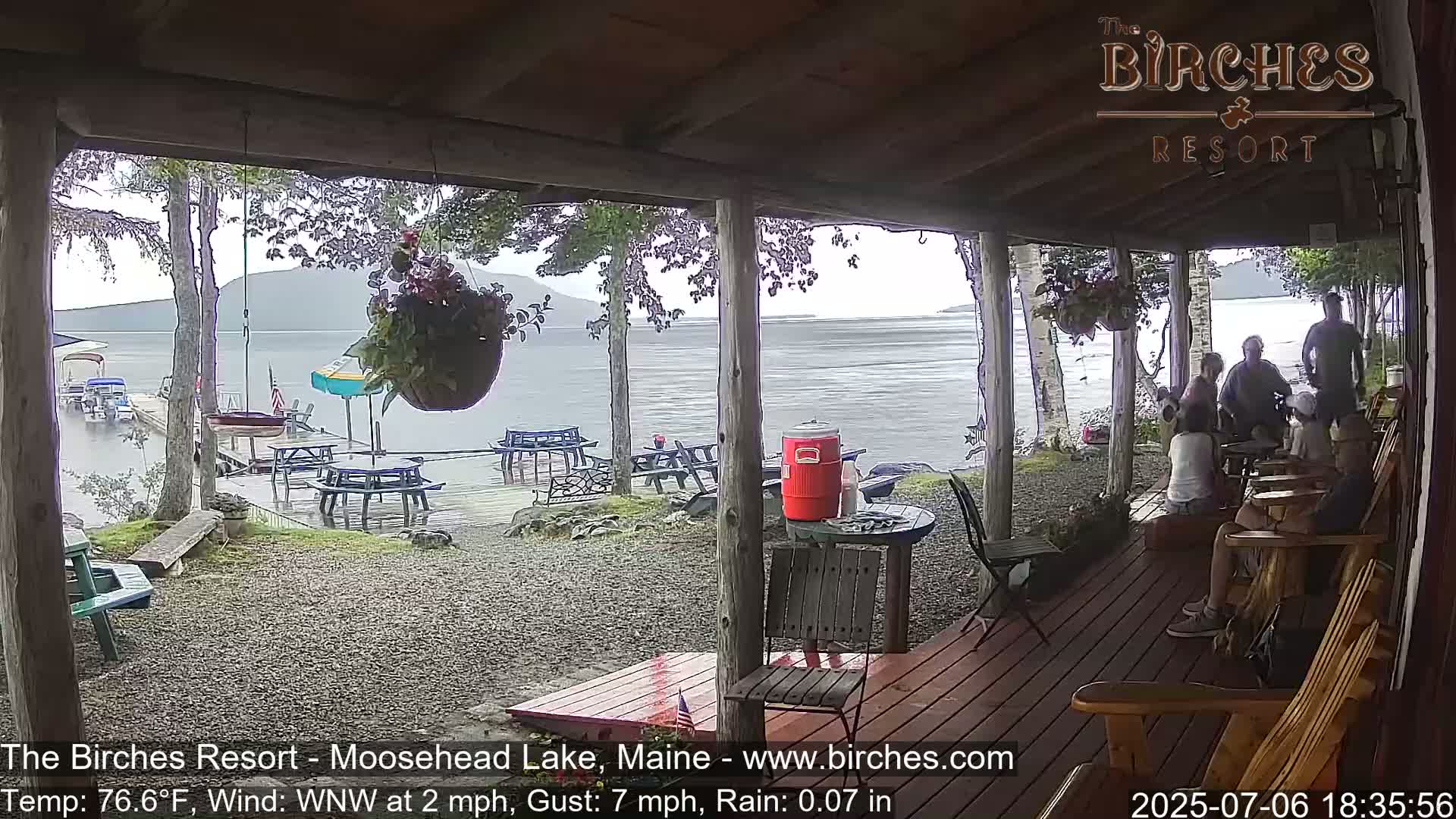 The Birches Resort, Moosehead Lake Live Cam - Rockwood, Maine, USA