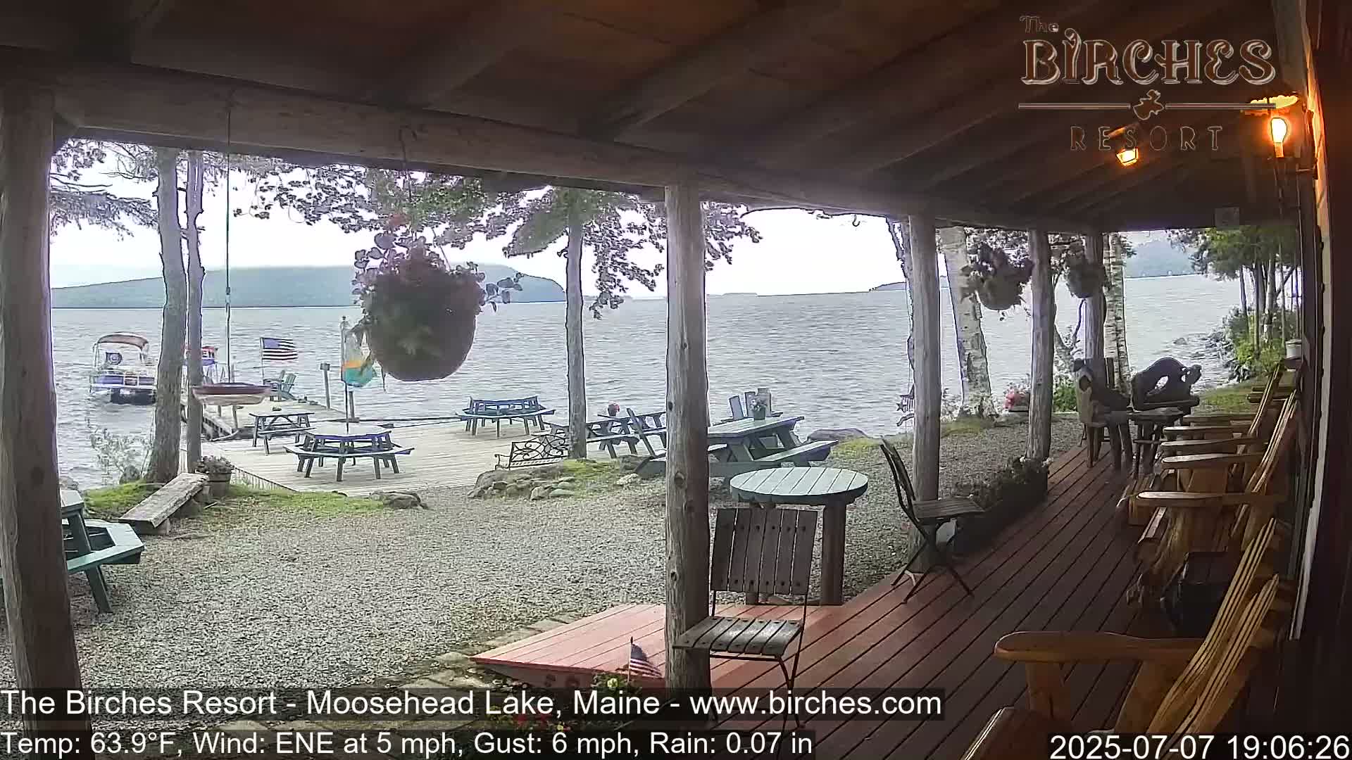 The Birches Resort, Moosehead Lake Live Cam - Rockwood, Maine, USA
