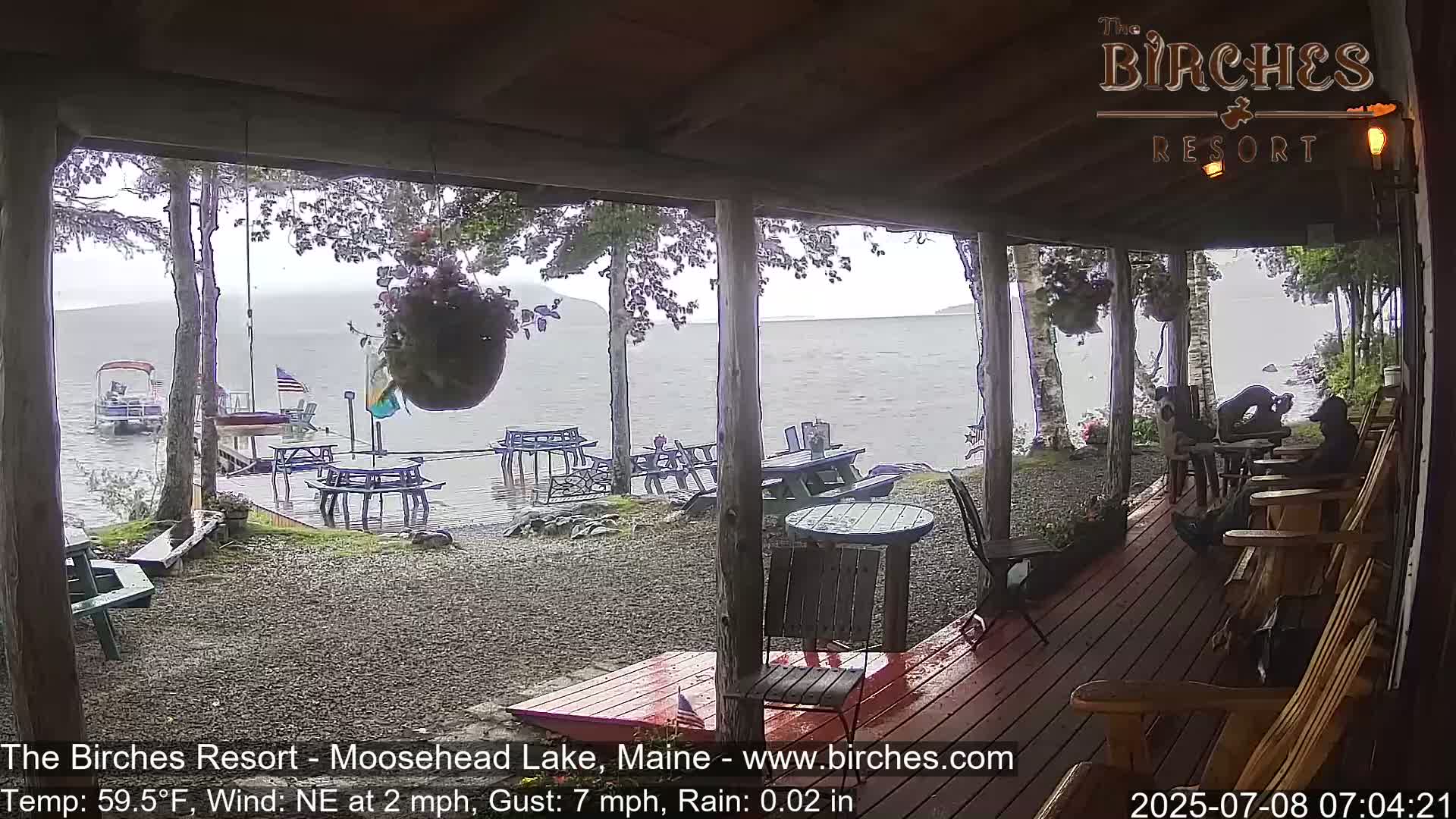 The Birches Resort, Moosehead Lake Live Cam - Rockwood, Maine, USA