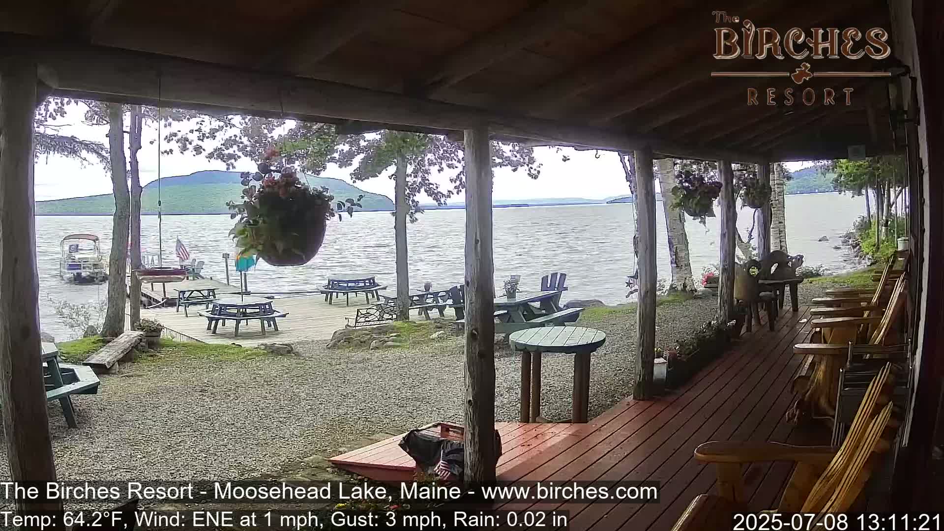 The Birches Resort, Moosehead Lake Live Cam - Rockwood, Maine, USA