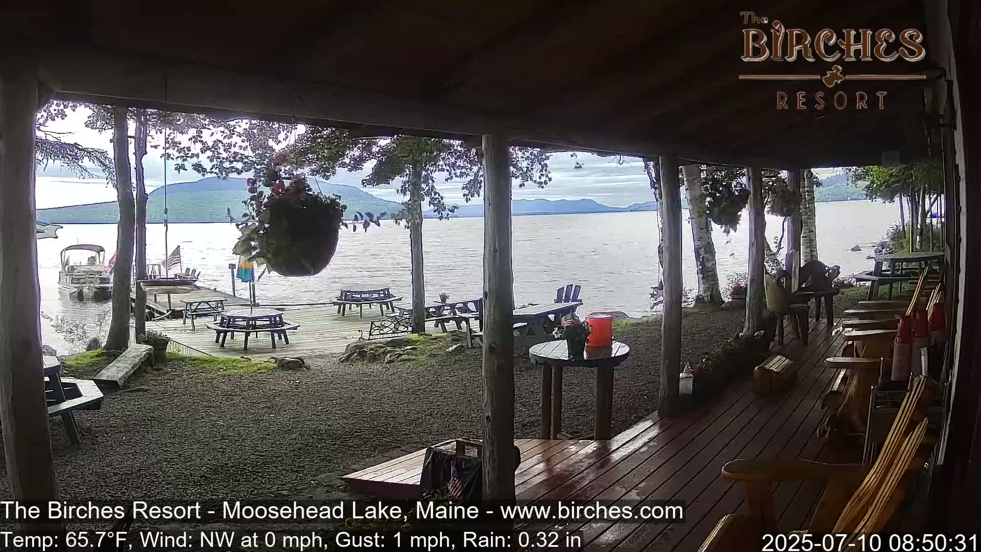 The Birches Resort, Moosehead Lake Live Cam - Rockwood, Maine, USA
