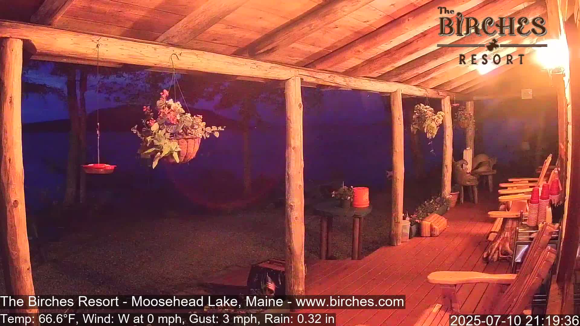 The Birches Resort, Moosehead Lake Live Cam - Rockwood, Maine, USA