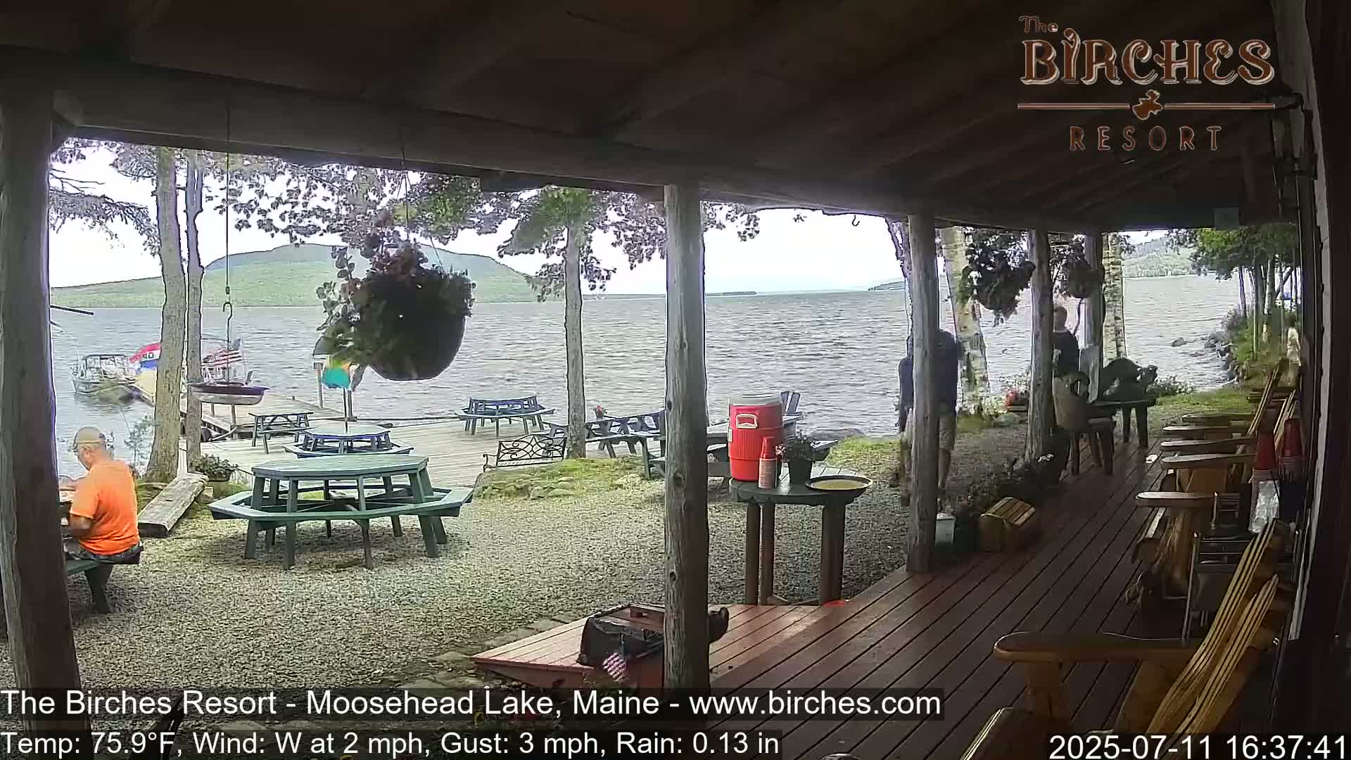 The Birches Resort, Moosehead Lake Live Cam - Rockwood, Maine, USA