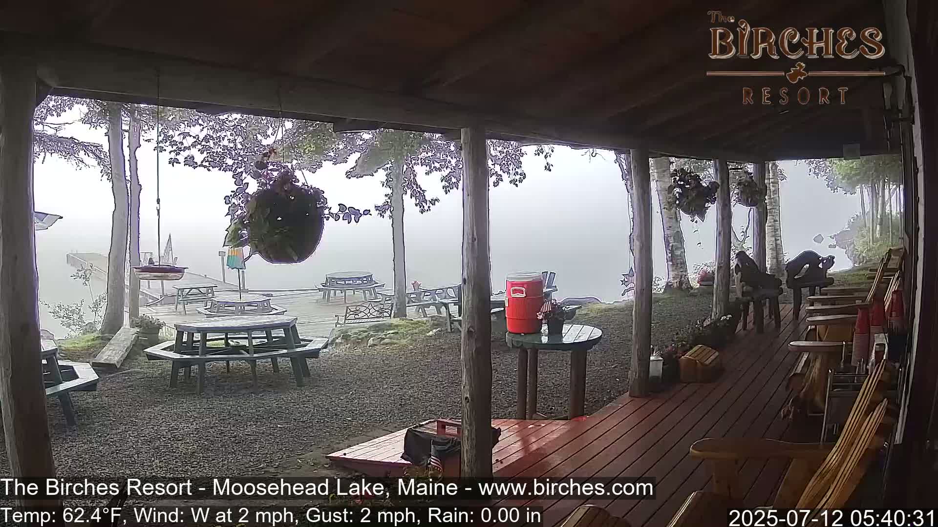 The Birches Resort, Moosehead Lake Live Cam - Rockwood, Maine, USA