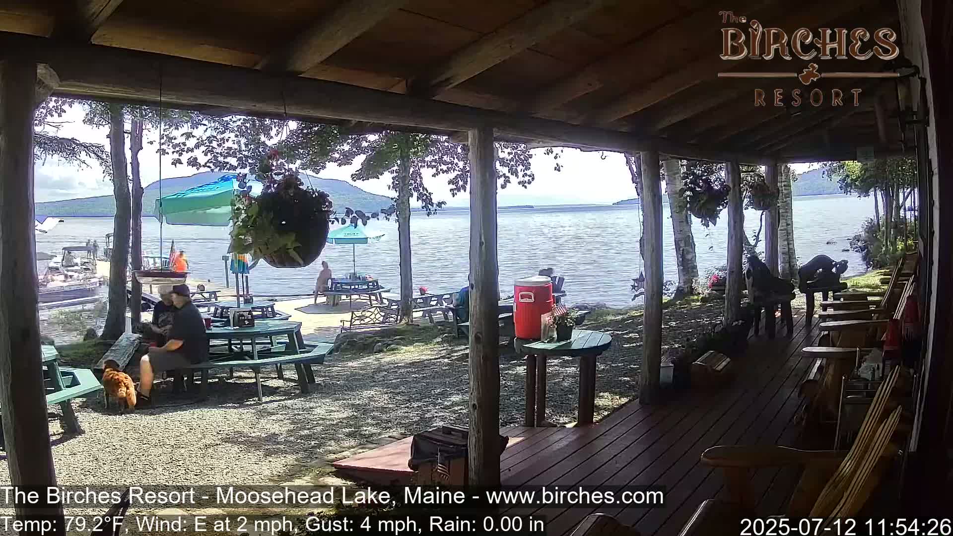 The Birches Resort, Moosehead Lake Live Cam - Rockwood, Maine, USA