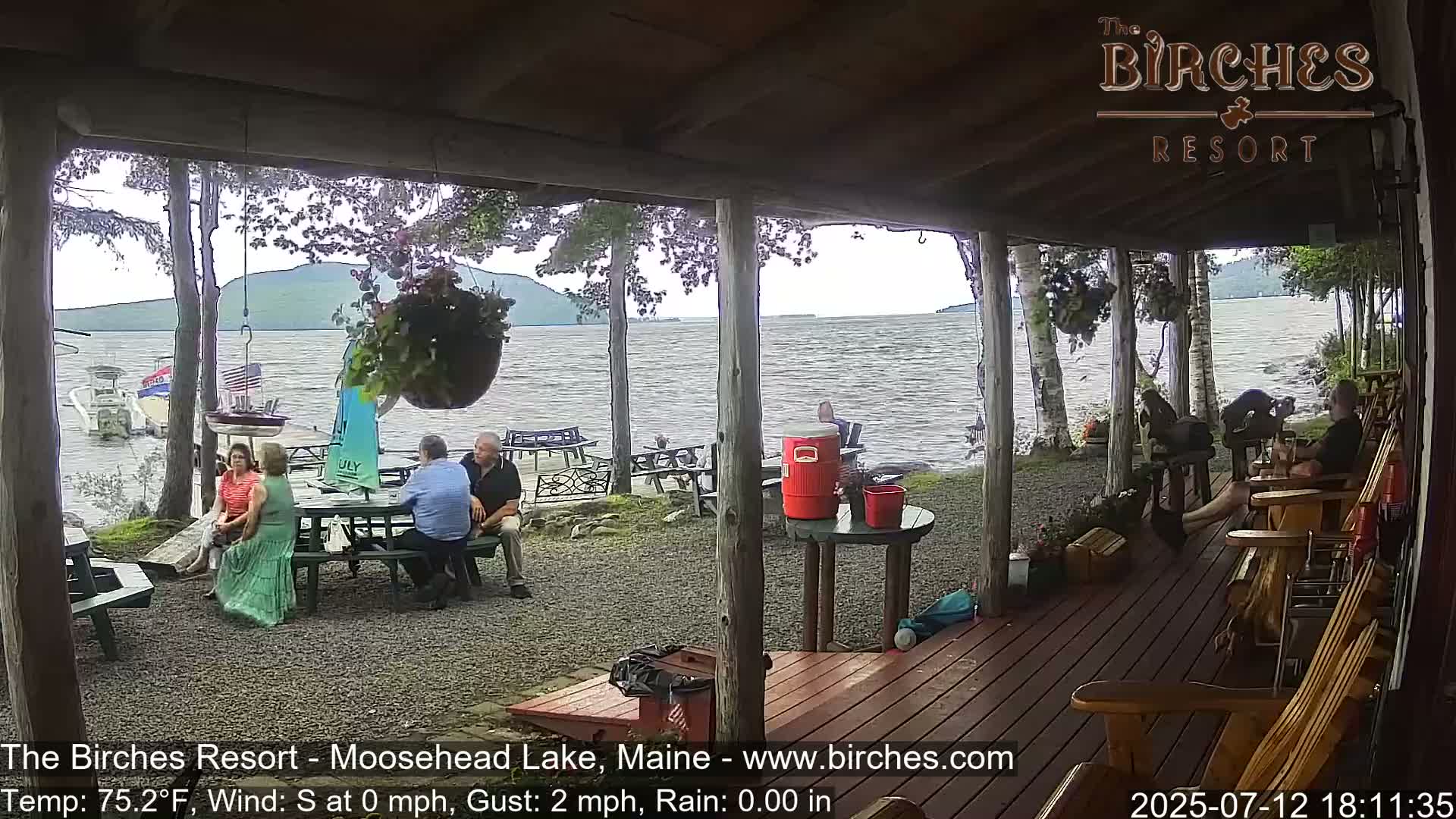 The Birches Resort, Moosehead Lake Live Cam - Rockwood, Maine, USA