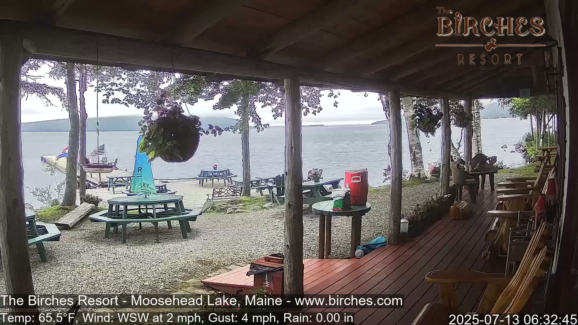 The Birches Resort, Moosehead Lake Live Cam - Rockwood, Maine, USA