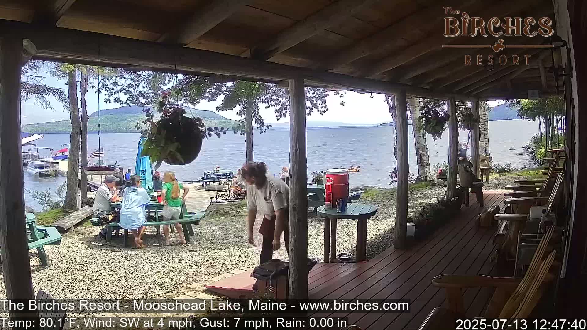 The Birches Resort, Moosehead Lake Live Cam - Rockwood, Maine, USA
