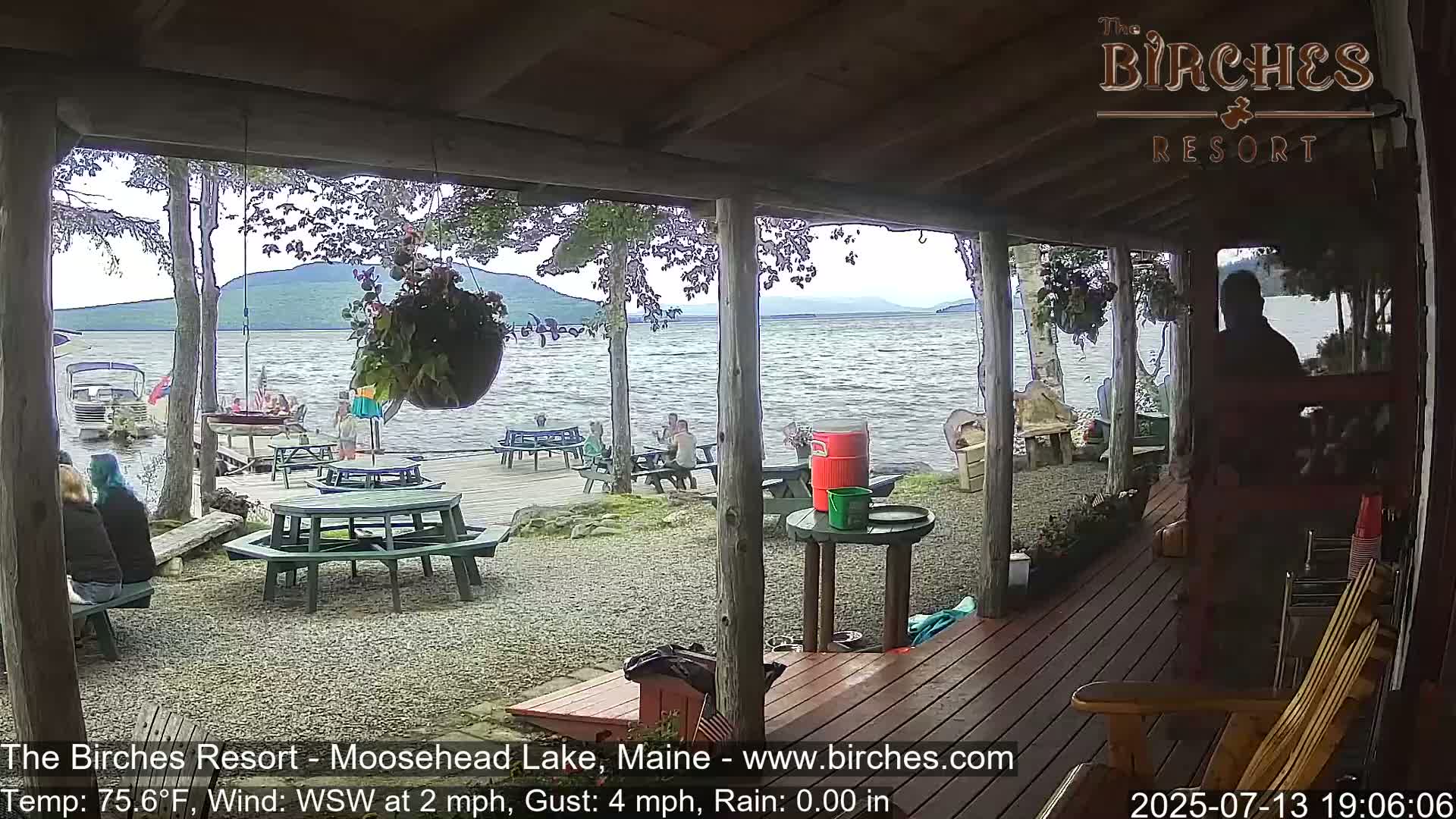 The Birches Resort, Moosehead Lake Live Cam - Rockwood, Maine, USA