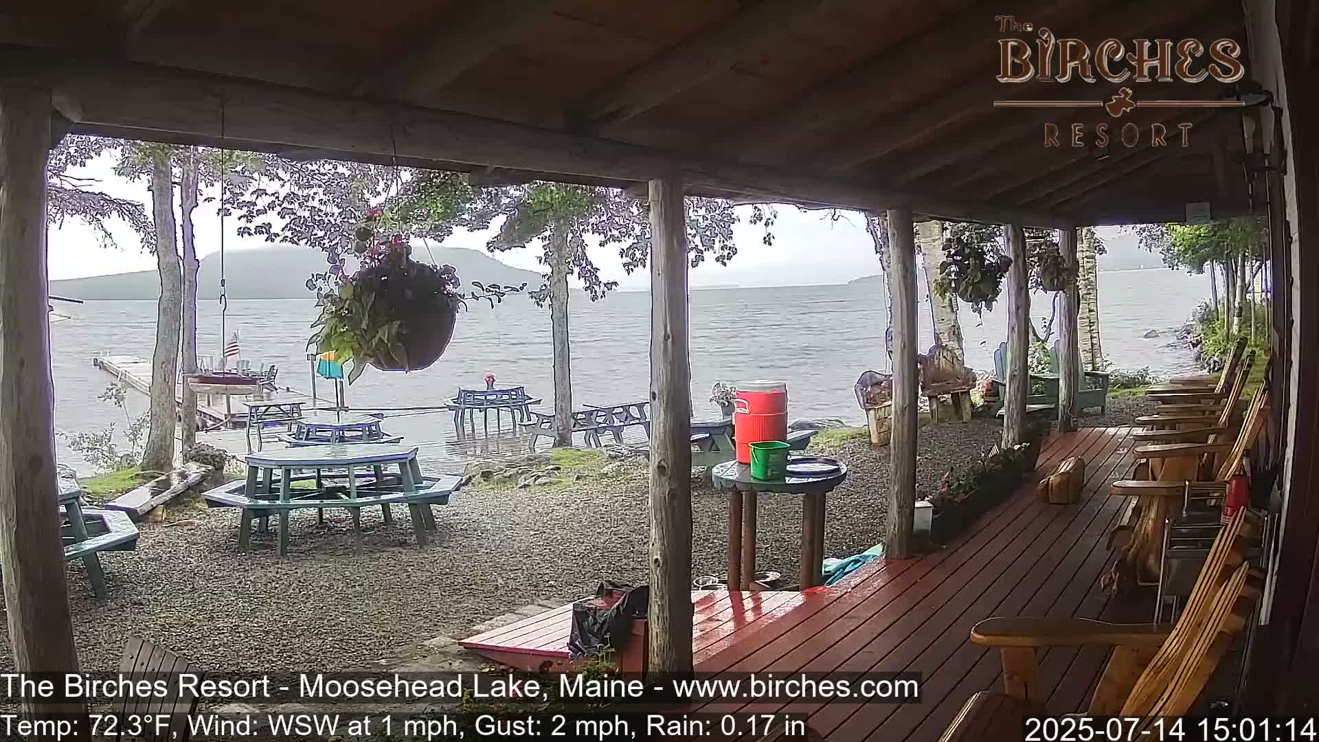 The Birches Resort, Moosehead Lake Live Cam - Rockwood, Maine, USA
