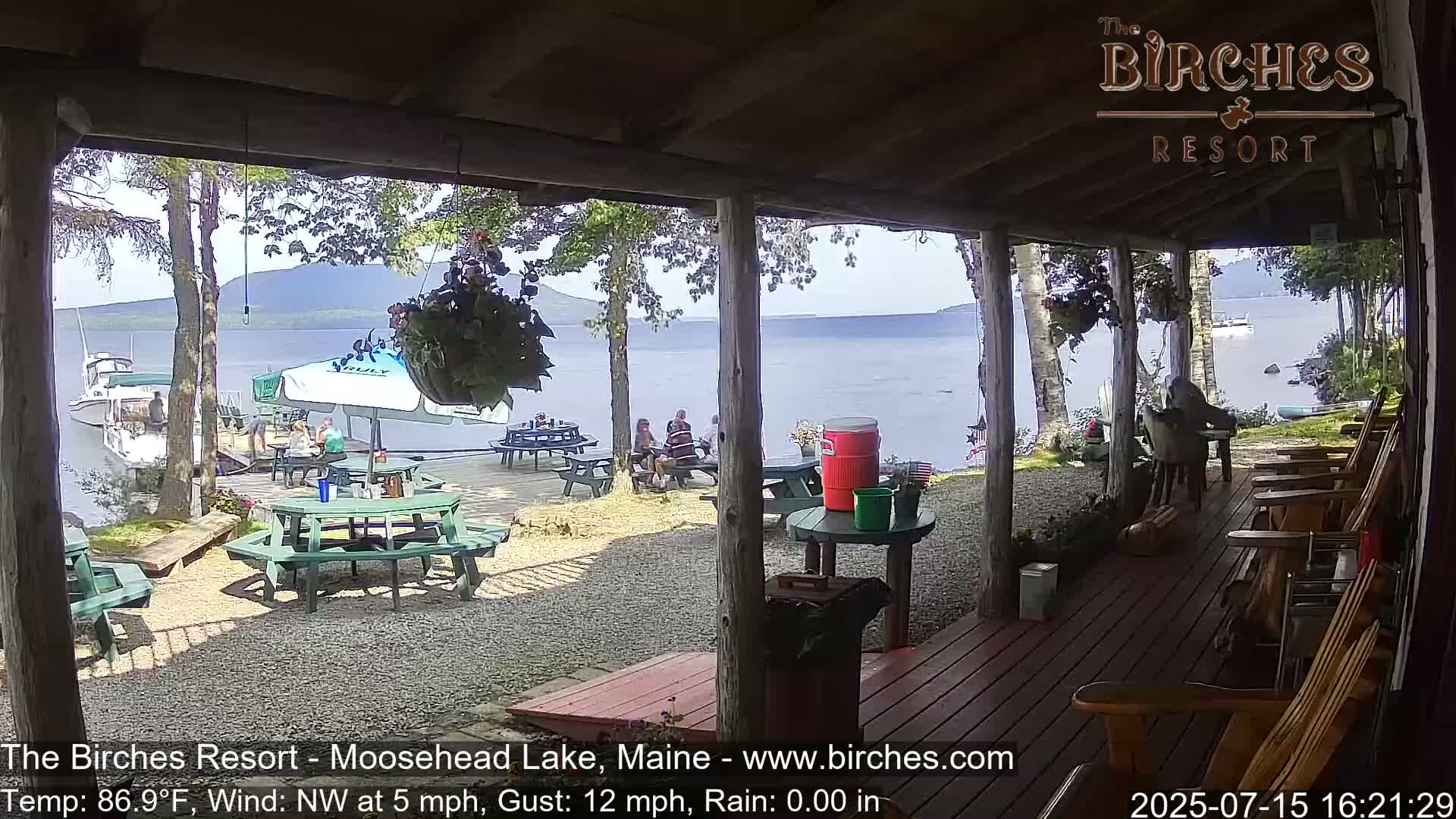 The Birches Resort, Moosehead Lake Live Cam - Rockwood, Maine, USA