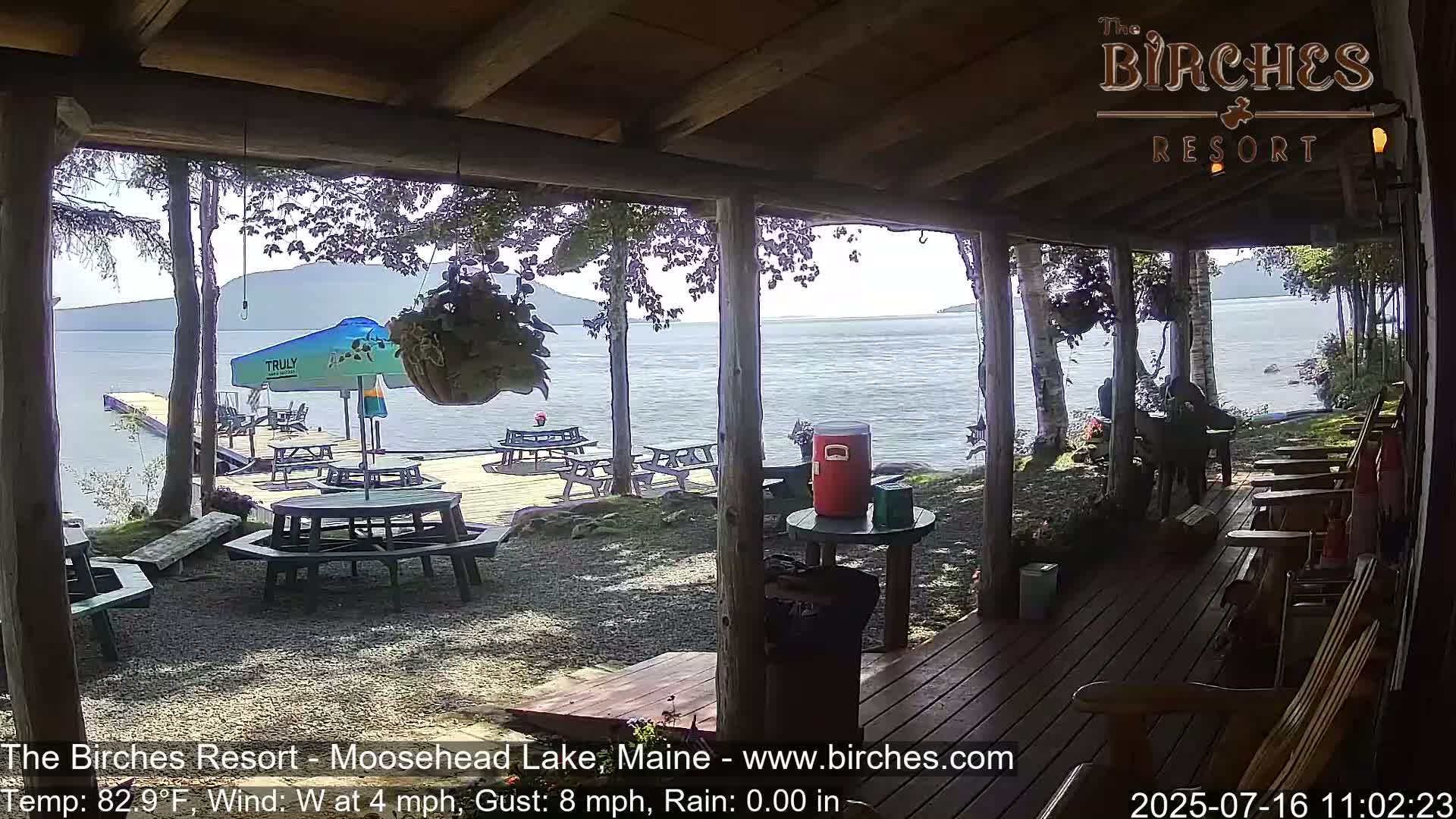 The Birches Resort, Moosehead Lake Live Cam - Rockwood, Maine, USA