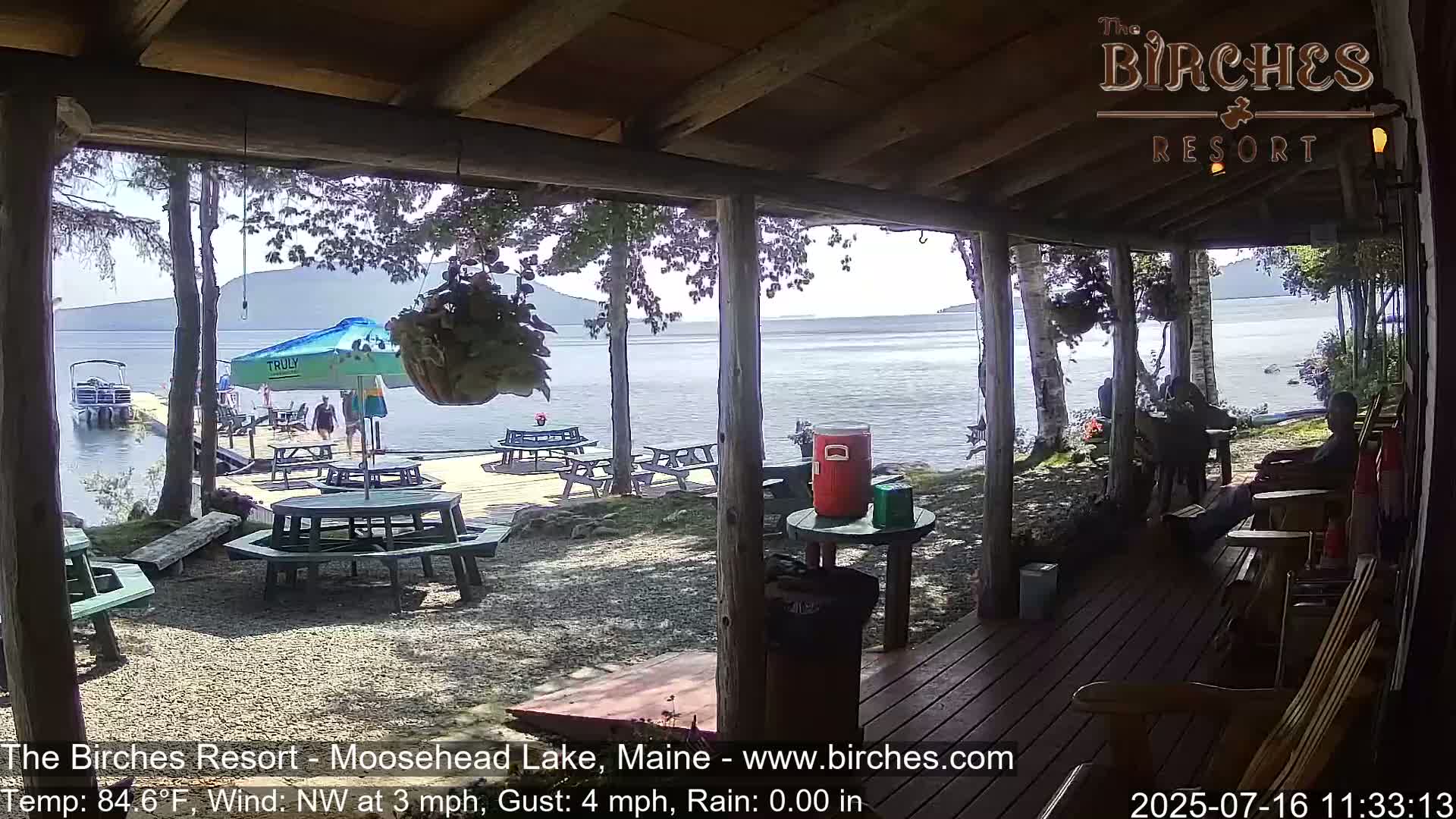 The Birches Resort, Moosehead Lake Live Cam - Rockwood, Maine, USA