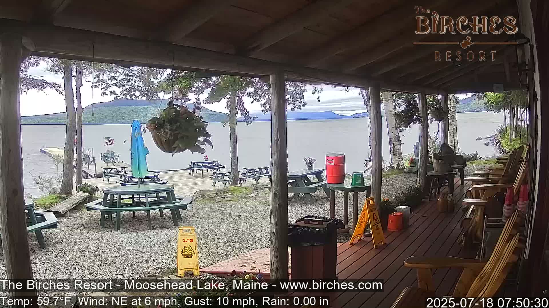 The Birches Resort, Moosehead Lake Live Cam - Rockwood, Maine, USA