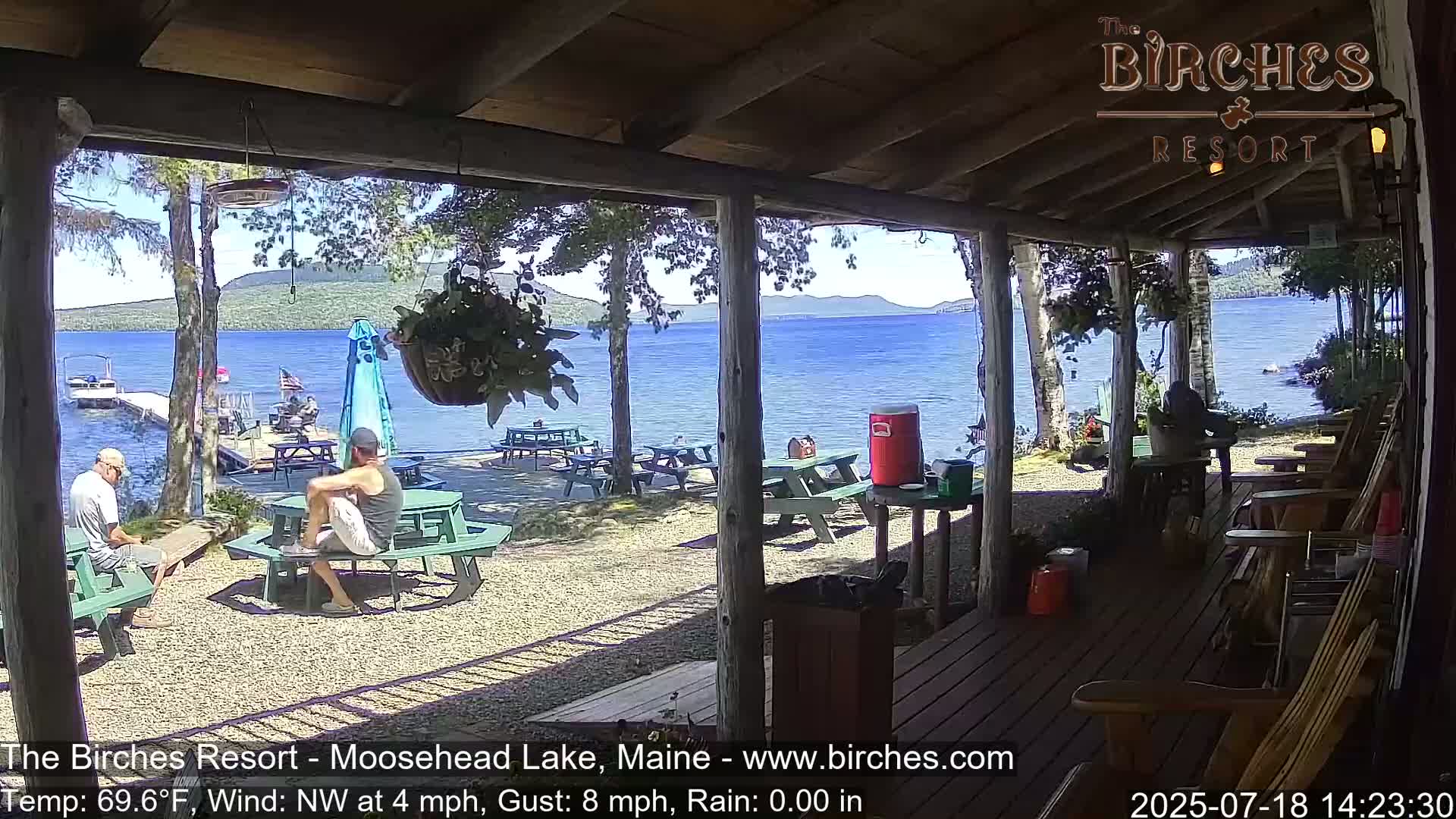 The Birches Resort, Moosehead Lake Live Cam - Rockwood, Maine, USA