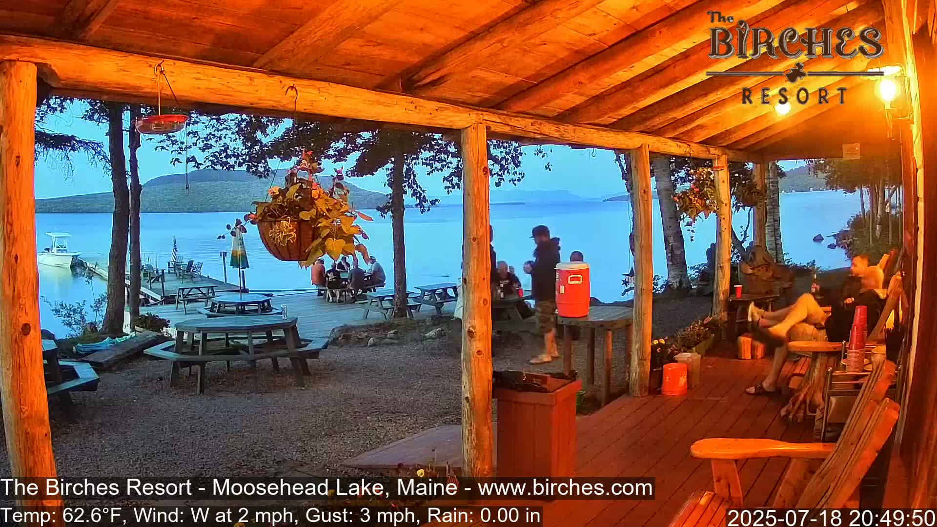The Birches Resort, Moosehead Lake Live Cam - Rockwood, Maine, USA