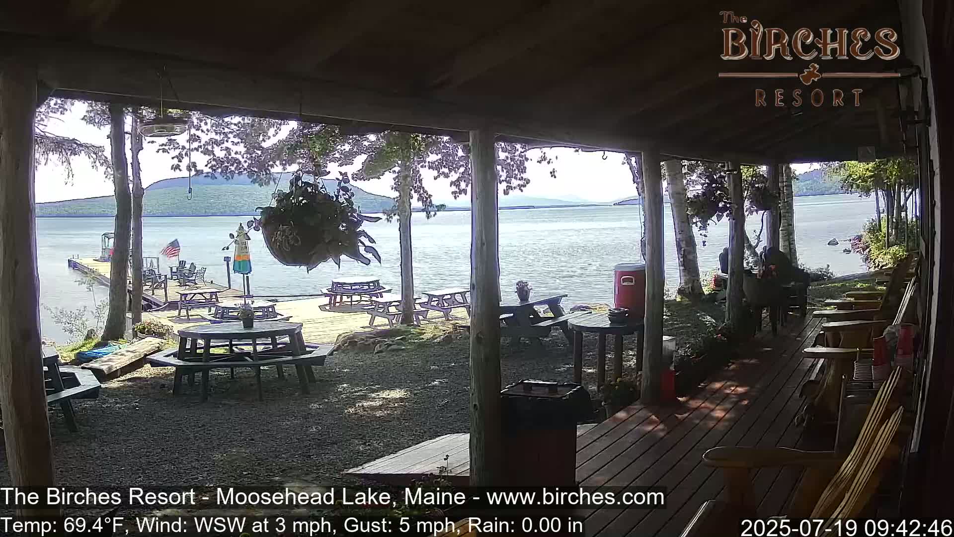 The Birches Resort, Moosehead Lake Live Cam - Rockwood, Maine, USA
