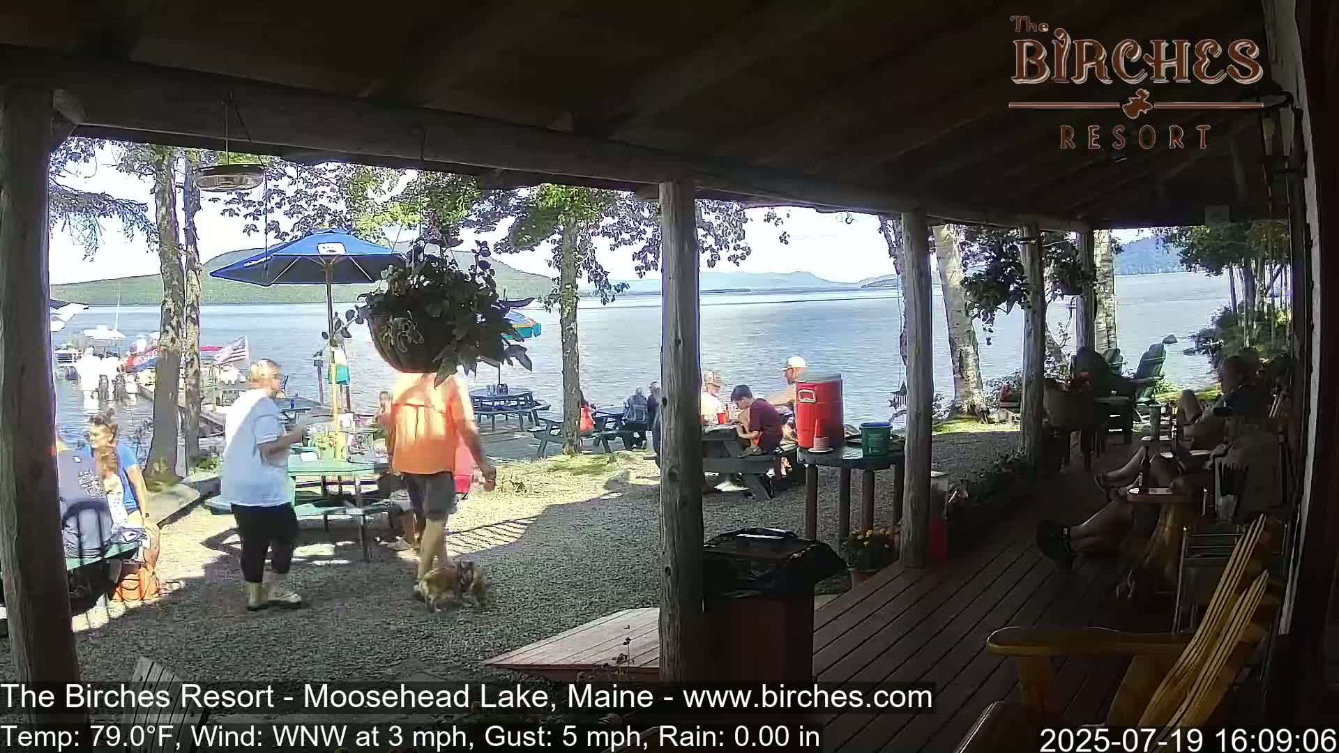 The Birches Resort, Moosehead Lake Live Cam - Rockwood, Maine, USA