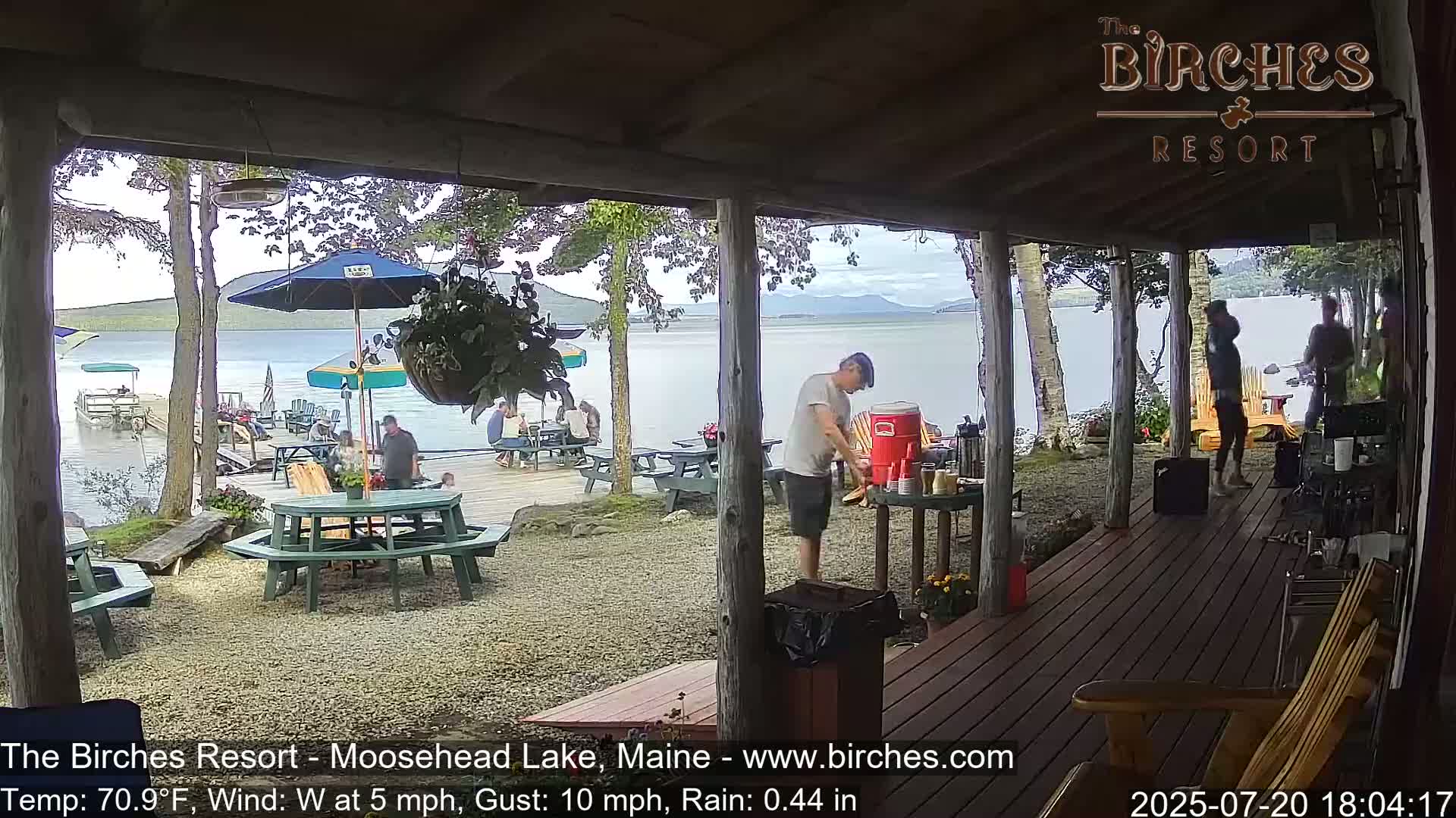 The Birches Resort, Moosehead Lake Live Cam - Rockwood, Maine, USA