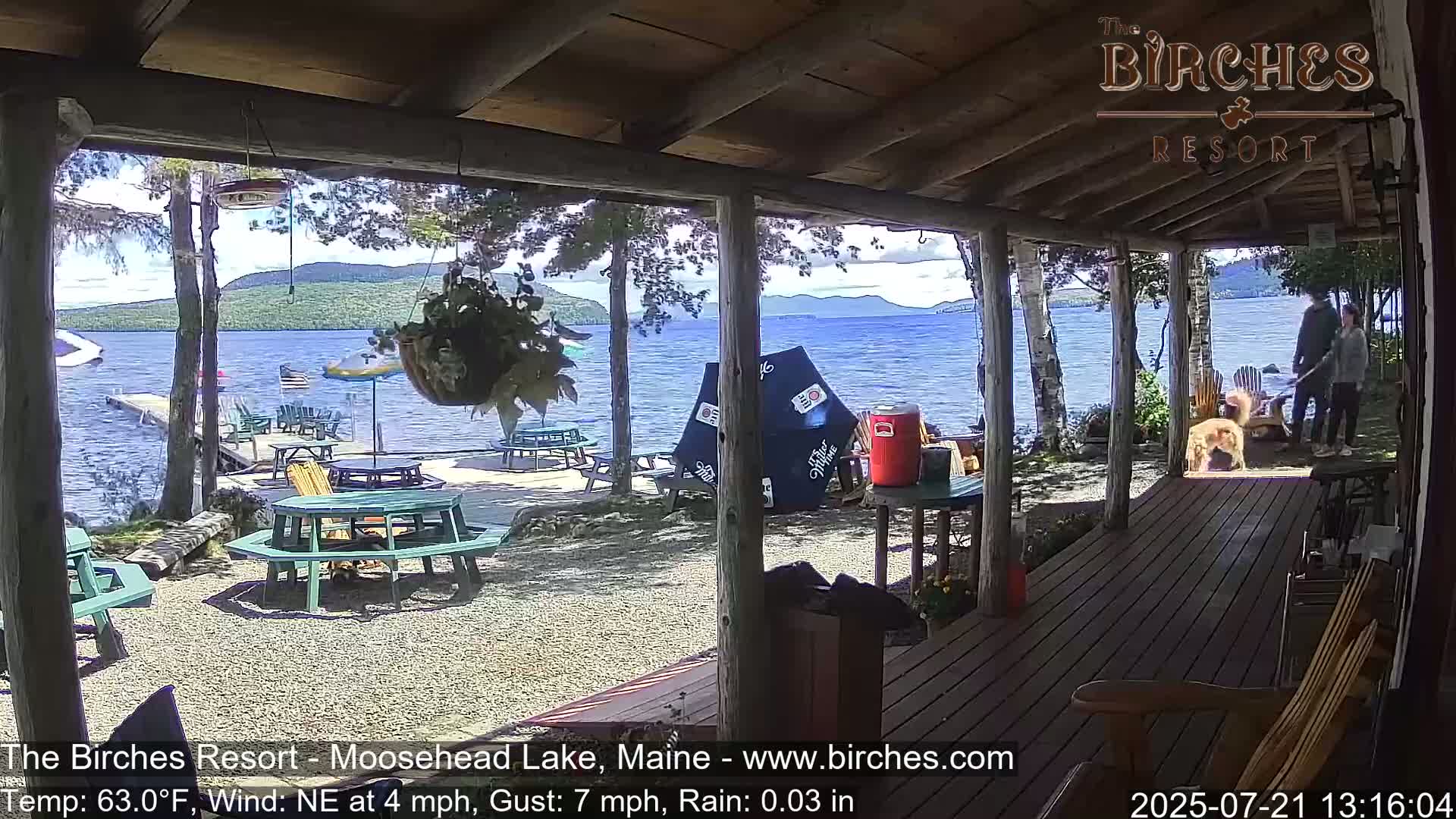The Birches Resort, Moosehead Lake Live Cam - Rockwood, Maine, USA