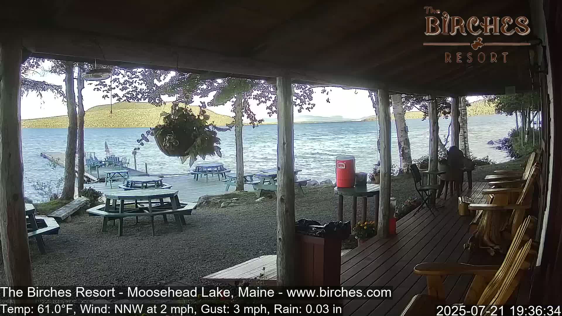 The Birches Resort, Moosehead Lake Live Cam - Rockwood, Maine, USA