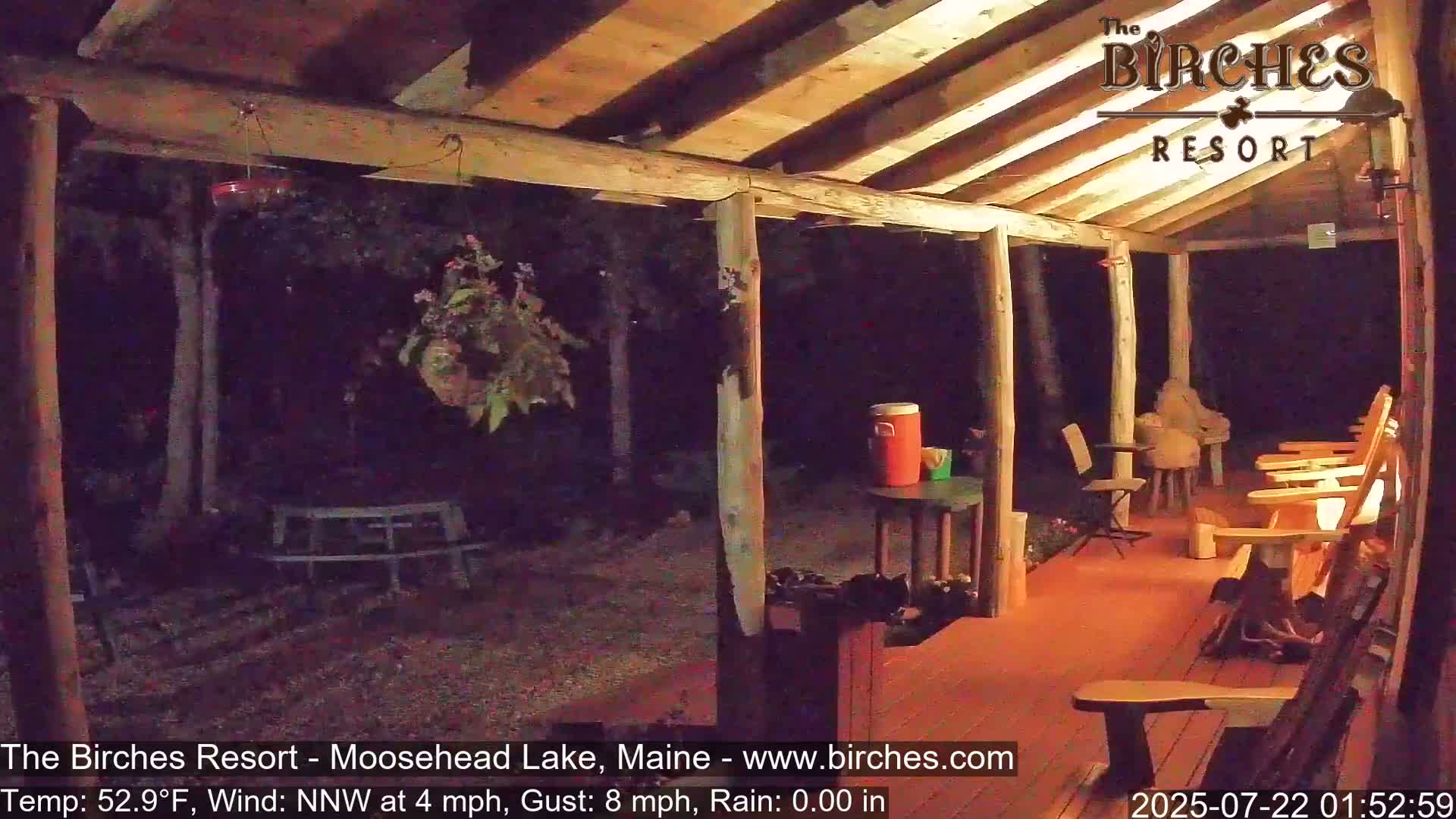 The Birches Resort, Moosehead Lake Live Cam - Rockwood, Maine, USA