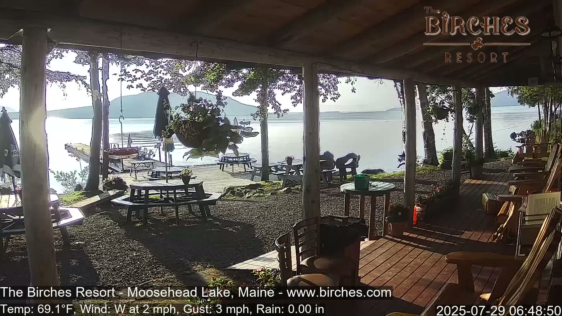 The Birches Resort, Moosehead Lake Live Cam - Rockwood, Maine, USA