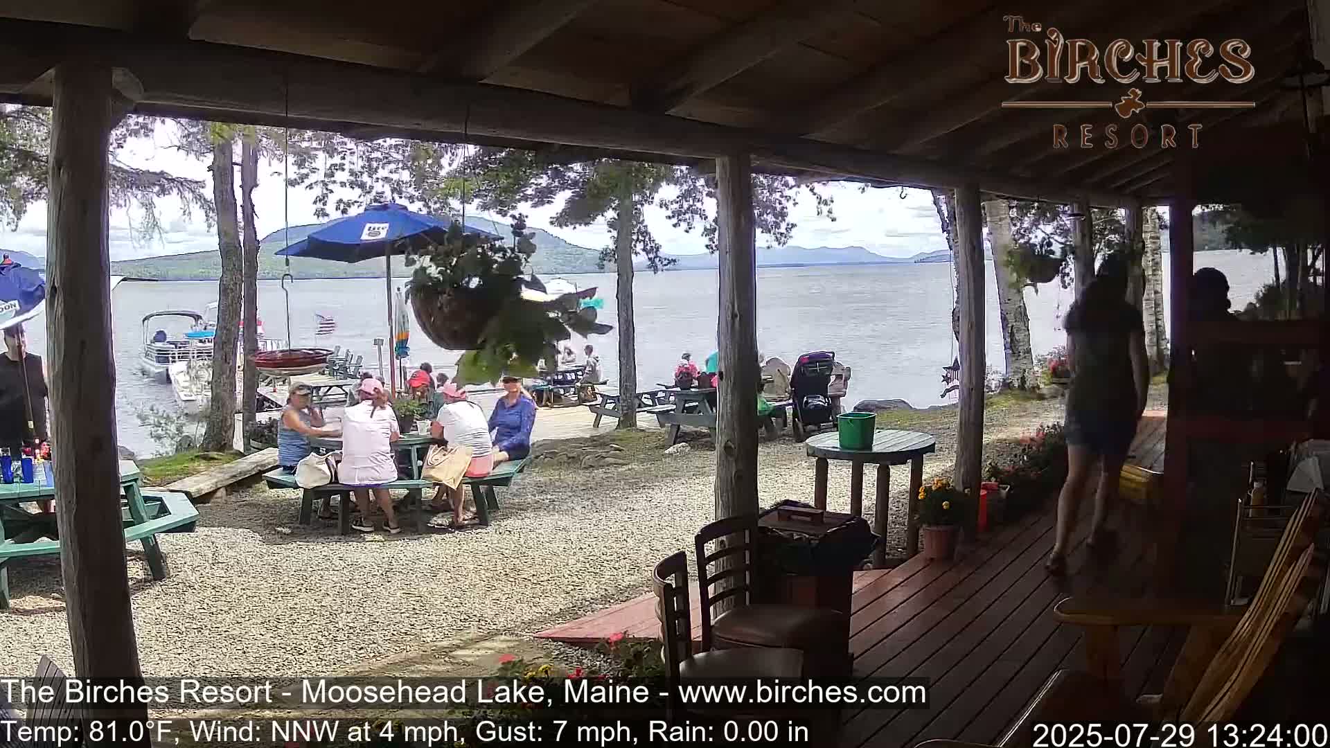 The Birches Resort, Moosehead Lake Live Cam - Rockwood, Maine, USA