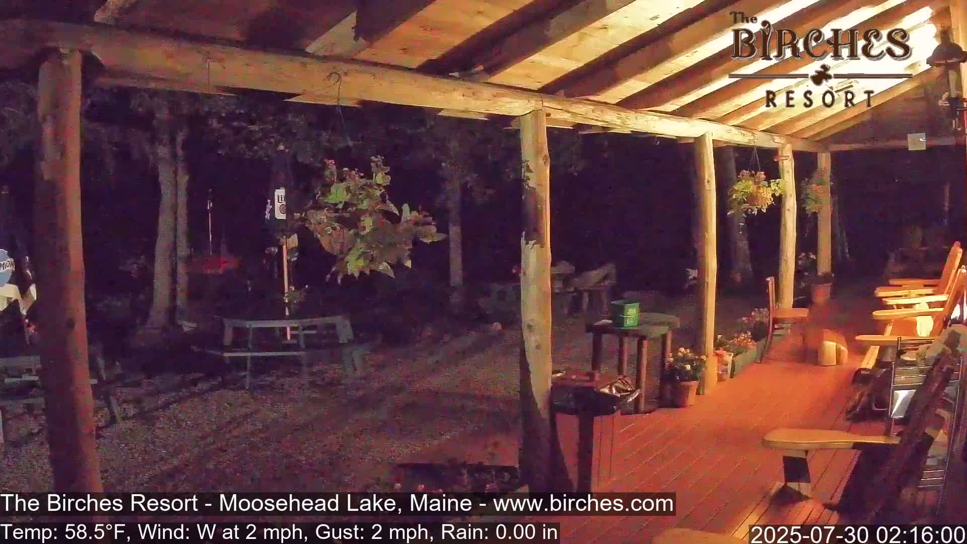 The Birches Resort, Moosehead Lake Live Cam - Rockwood, Maine, USA